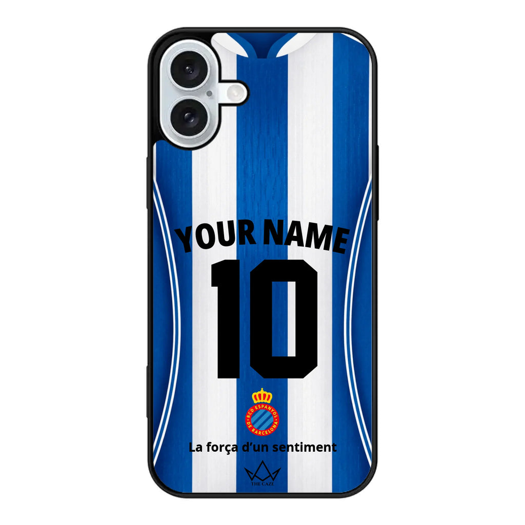Coque iPhone personnalisée Football RCD Espanyol de Barcelone