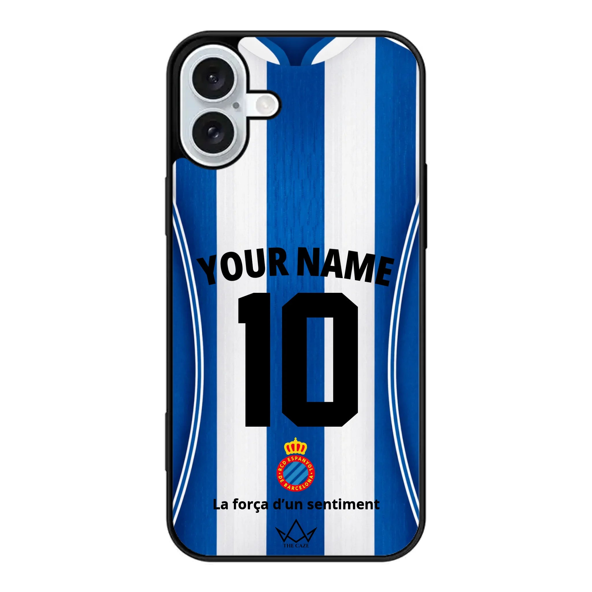 Coque iPhone personnalisée Football RCD Espanyol de Barcelone