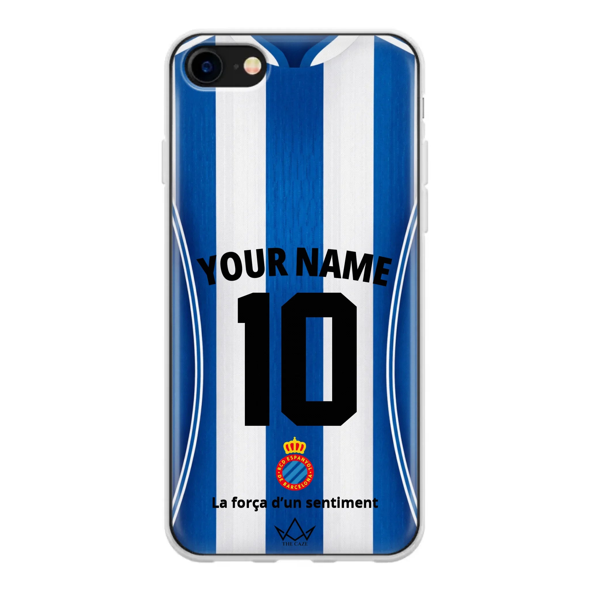 Coque iPhone personnalisée Football RCD Espanyol de Barcelone