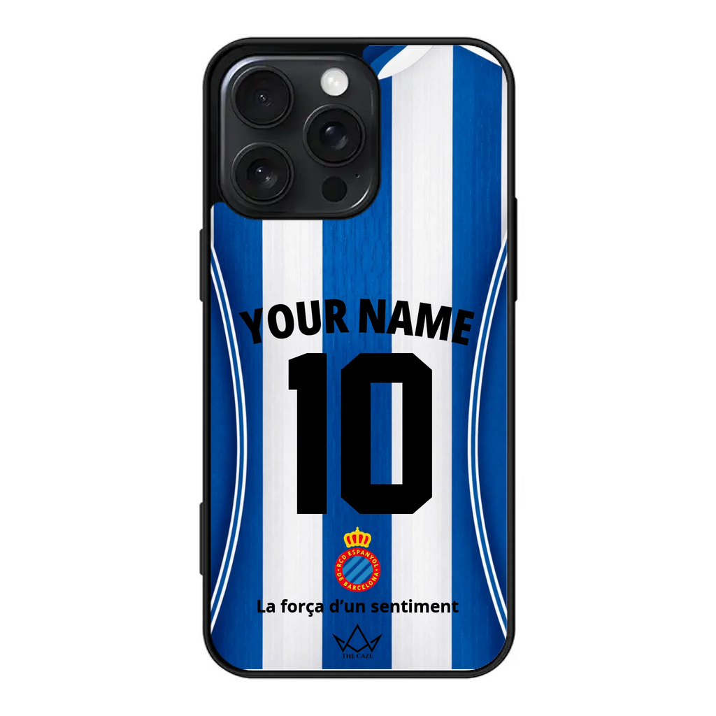 Coque iPhone personnalisée Football RCD Espanyol de Barcelone