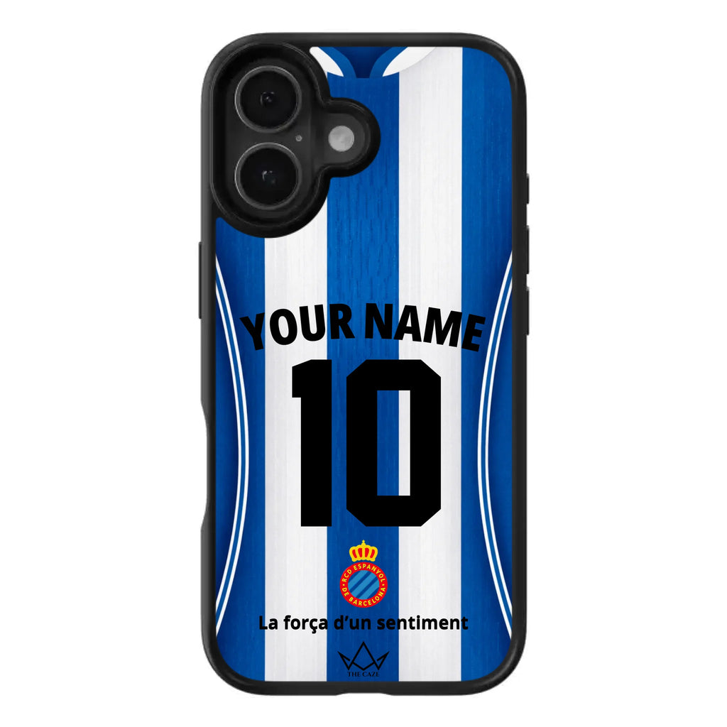 Coque iPhone personnalisée Football RCD Espanyol de Barcelone