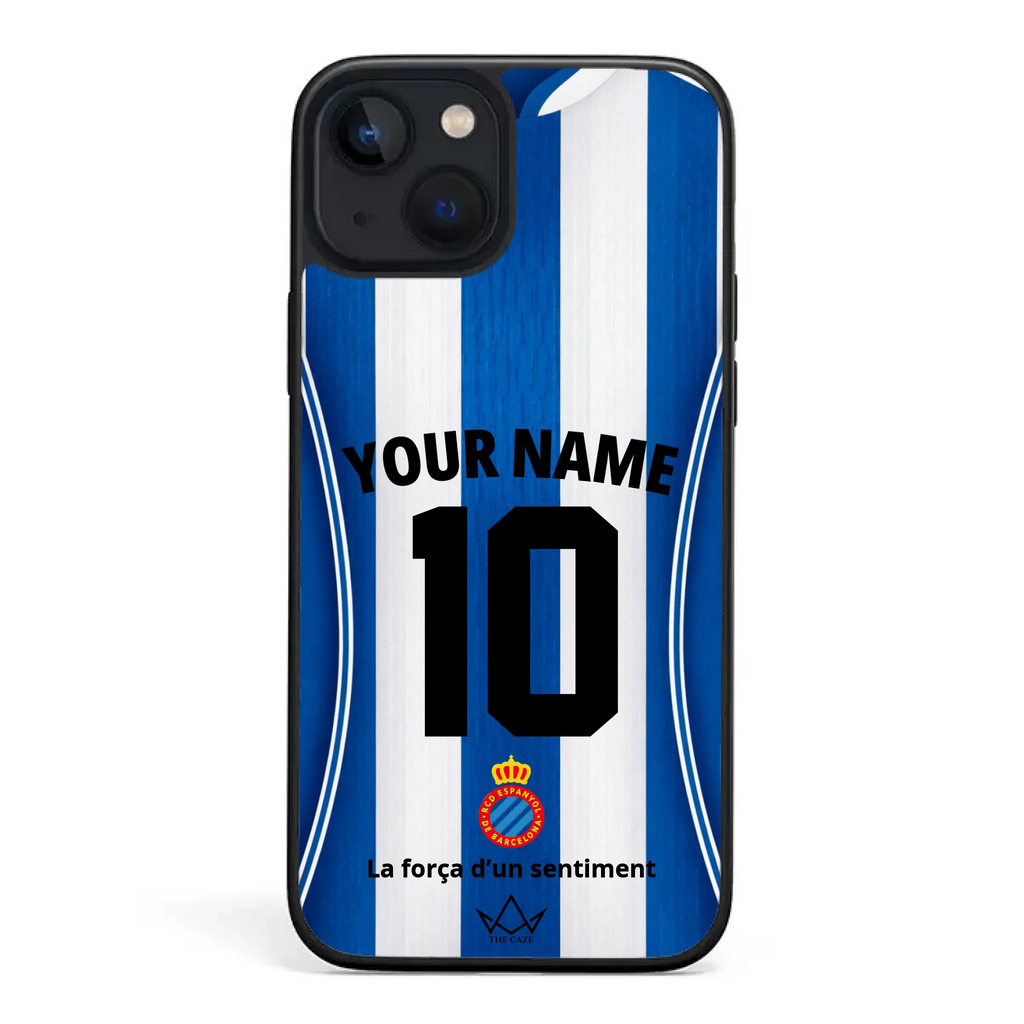 Coque iPhone personnalisée Football RCD Espanyol de Barcelone