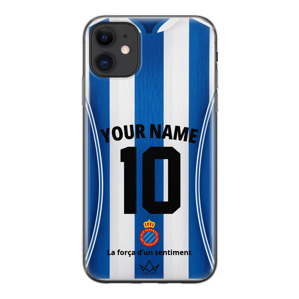 Coque iPhone personnalisée Football RCD Espanyol de Barcelone