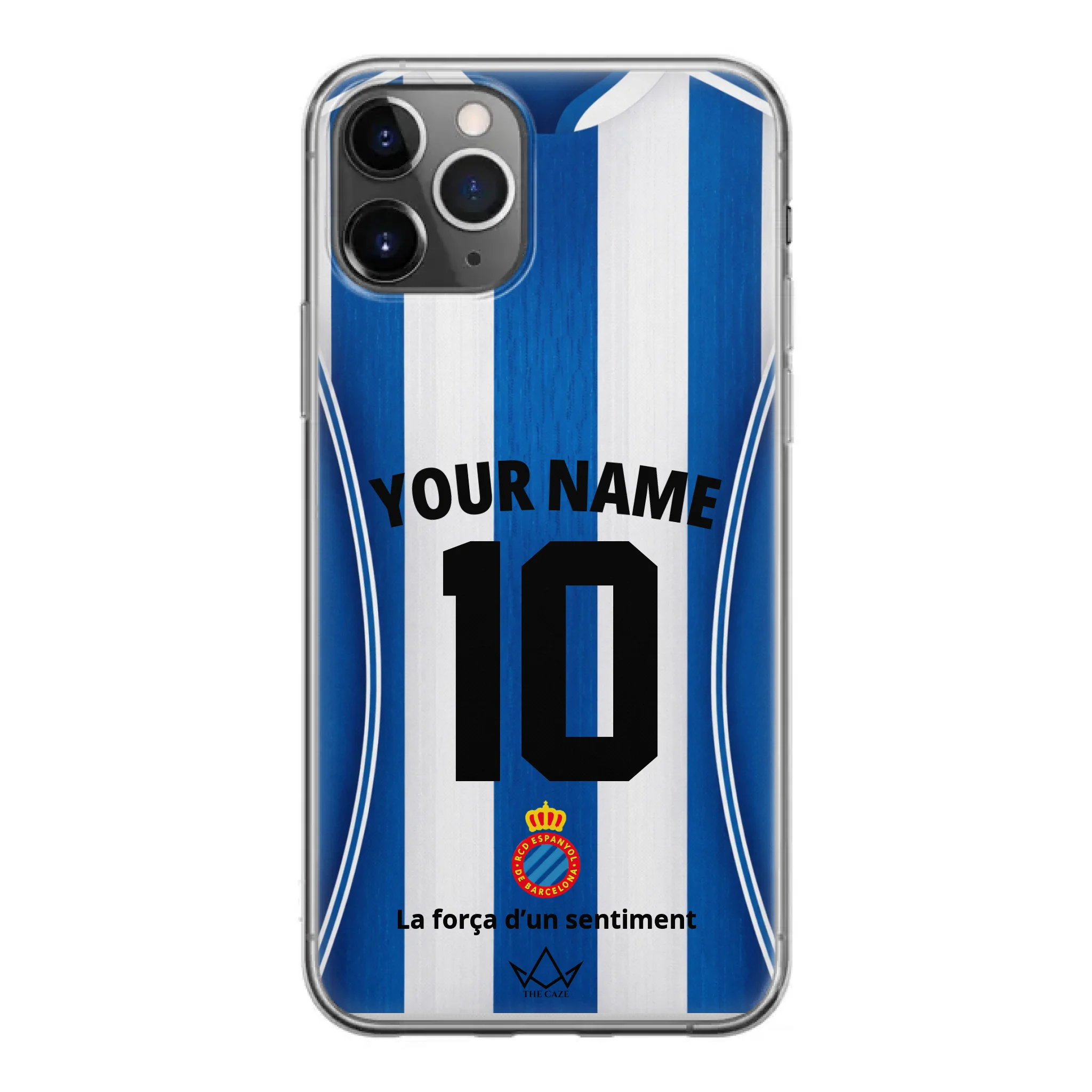 Coque iPhone personnalisée Football RCD Espanyol de Barcelone