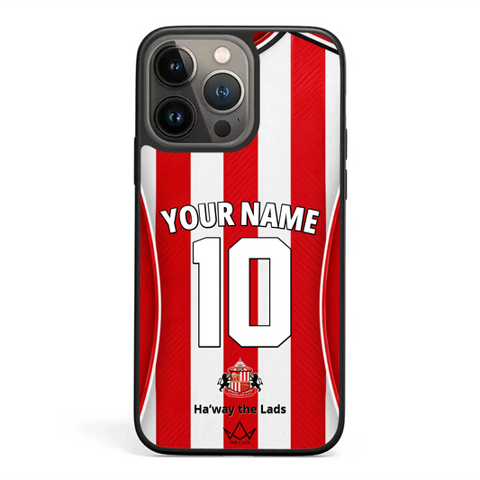 Funda de iPhone personalizada de fútbol del Sunderland AFC