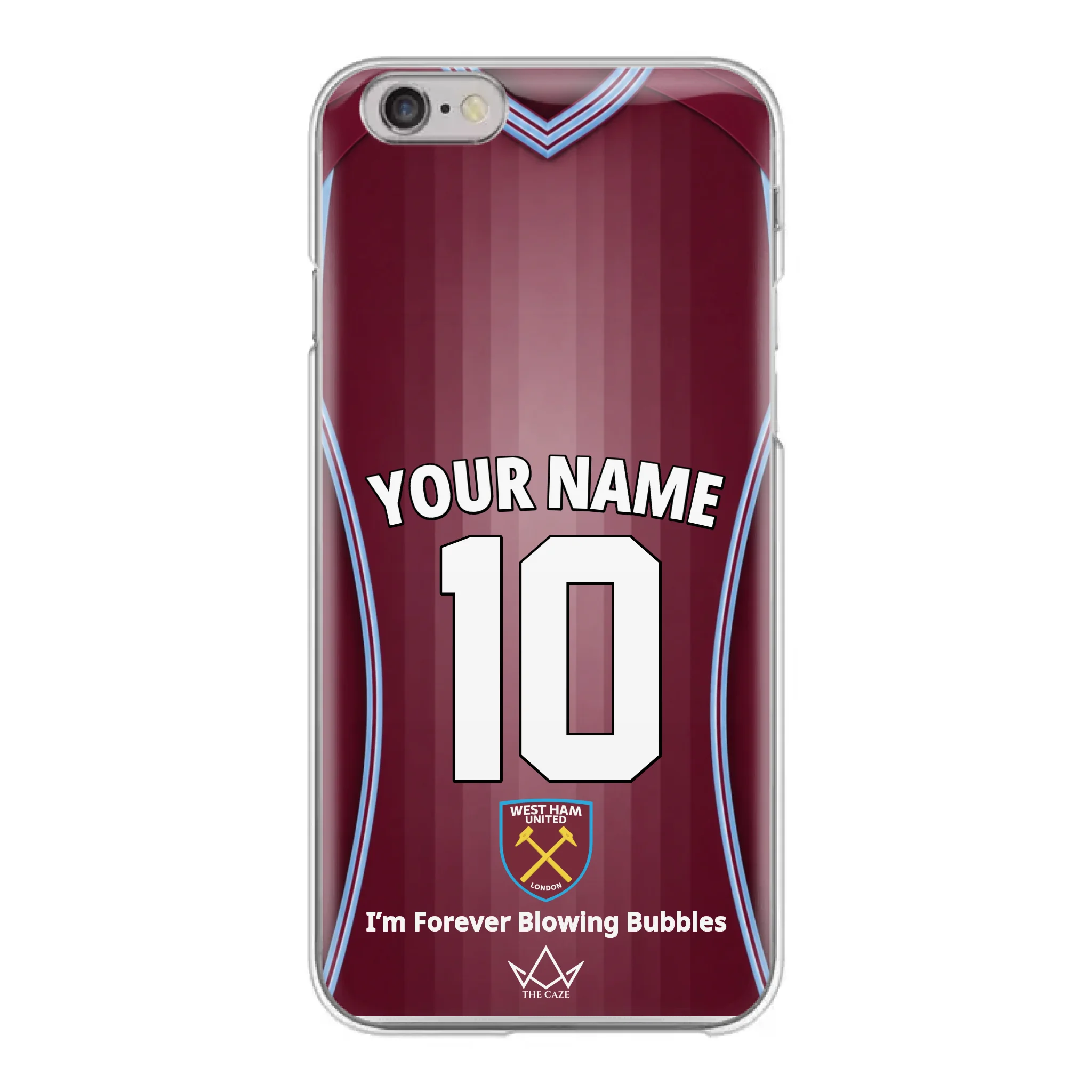 Coque iPhone personnalisée Football West Ham United