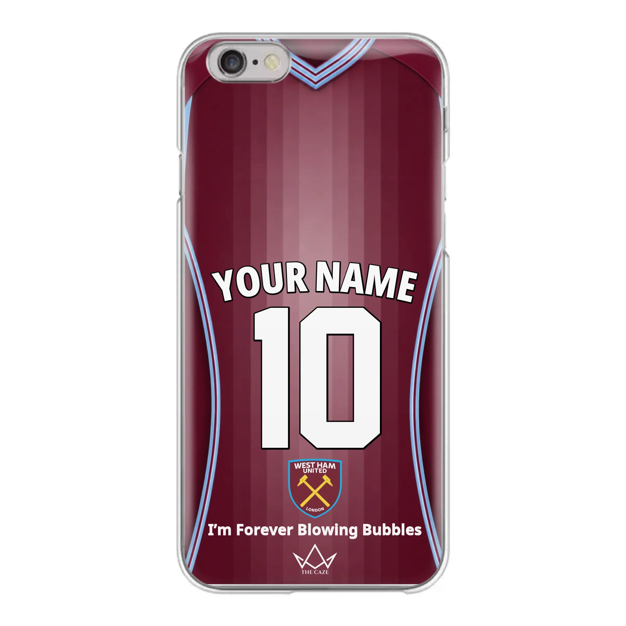 Coque iPhone personnalisée Football West Ham United
