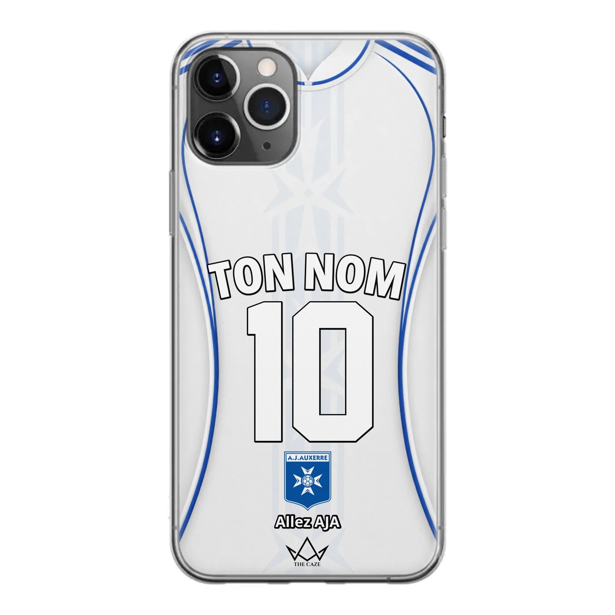 Coque iPhone personnalisée AJ Auxerre Football