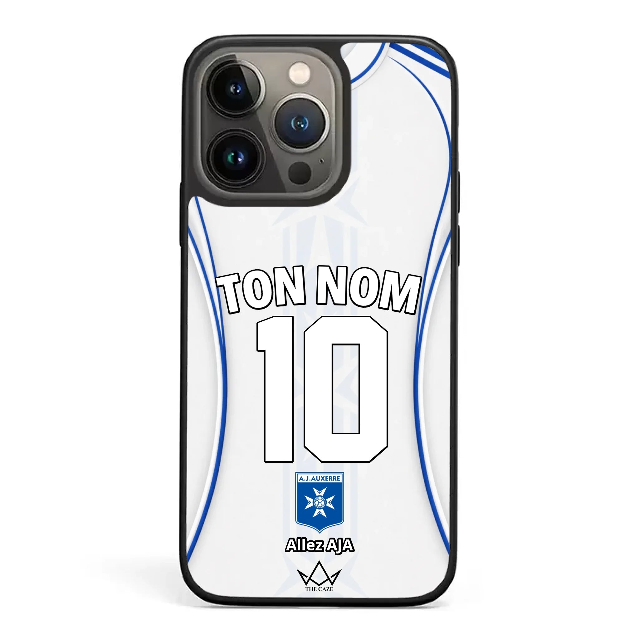 Coque iPhone personnalisée AJ Auxerre Football
