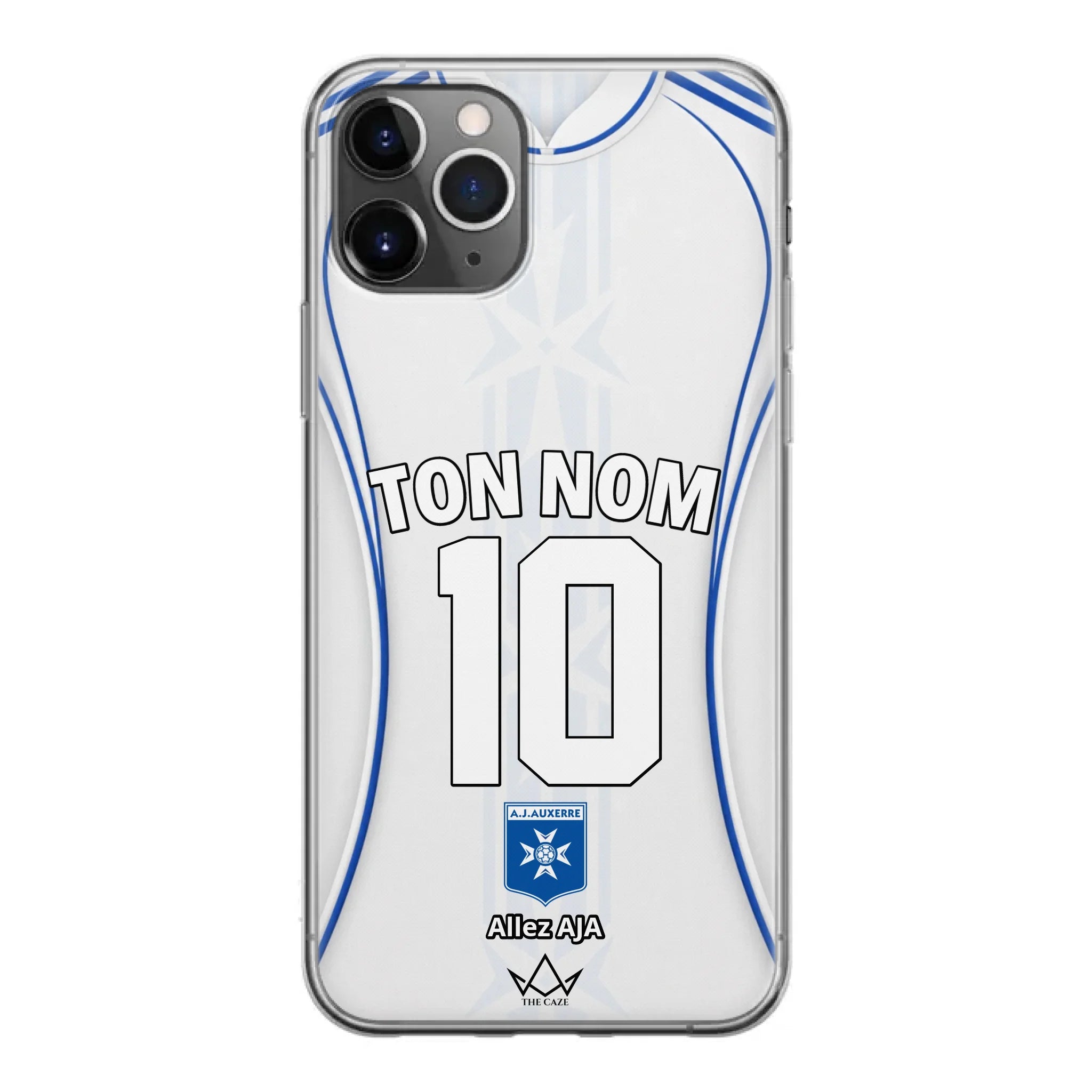 Coque iPhone personnalisée AJ Auxerre Football