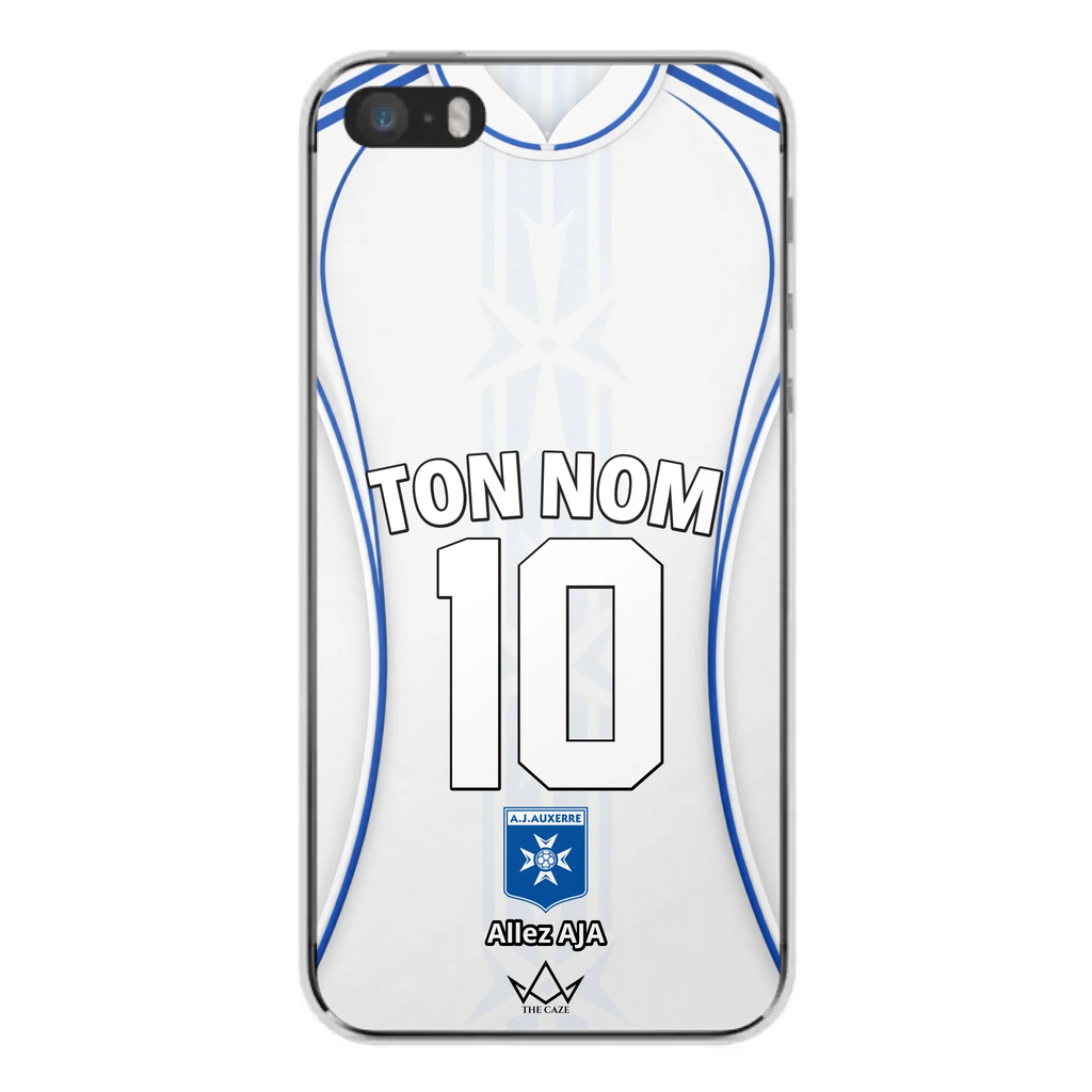 Coque iPhone personnalisée AJ Auxerre Football
