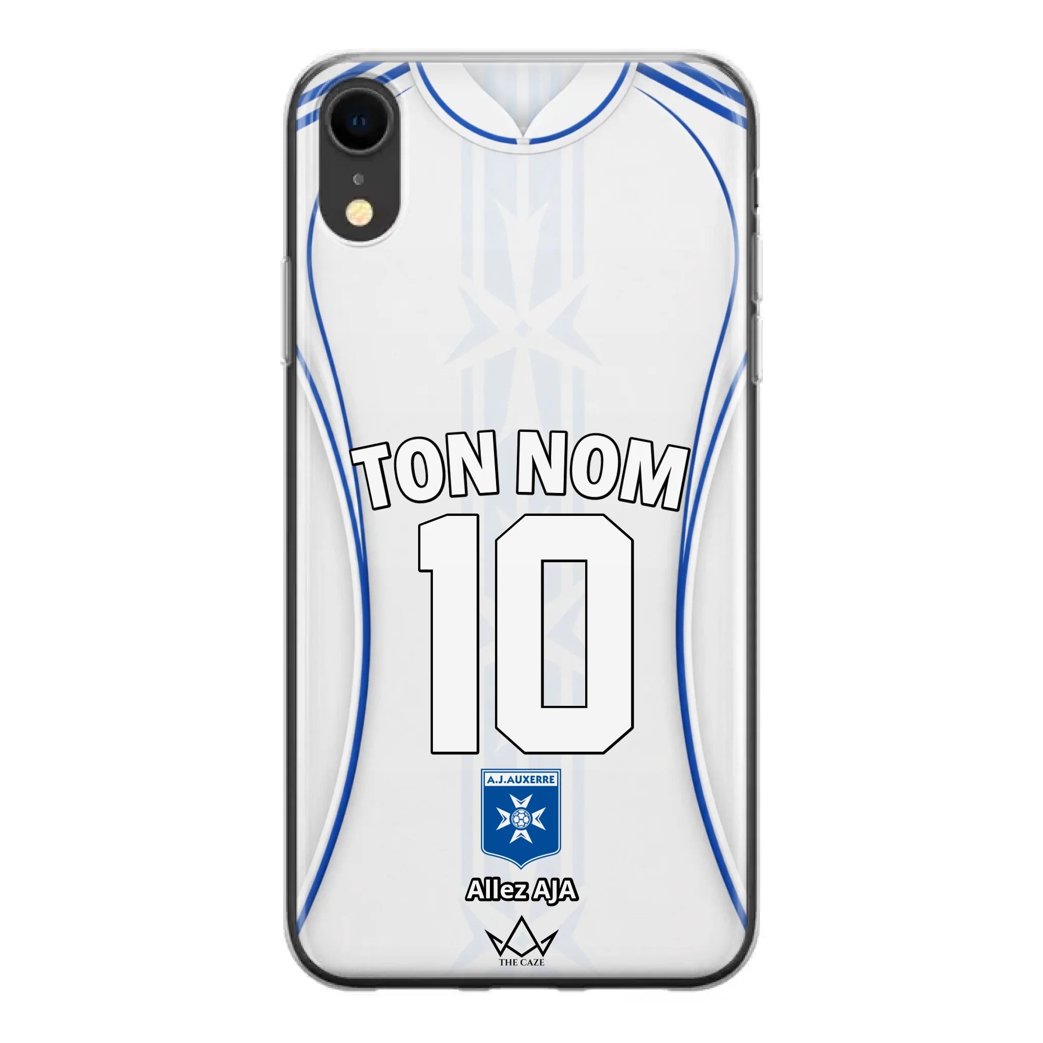 Coque iPhone personnalisée AJ Auxerre Football