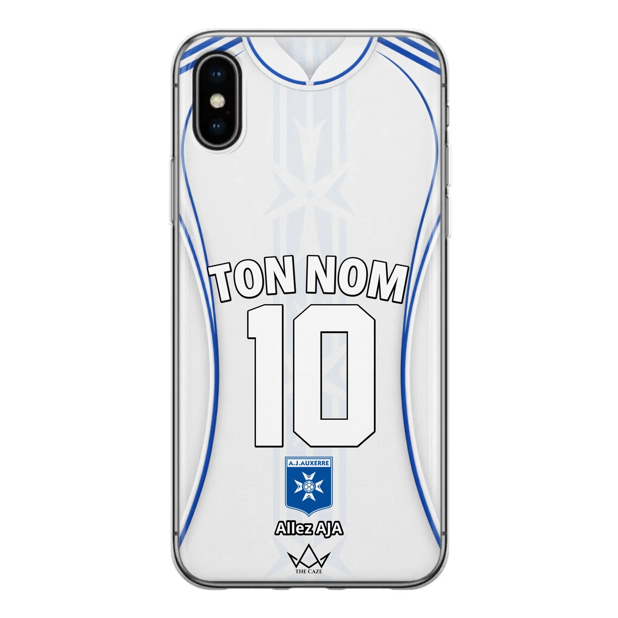 Coque iPhone personnalisée AJ Auxerre Football