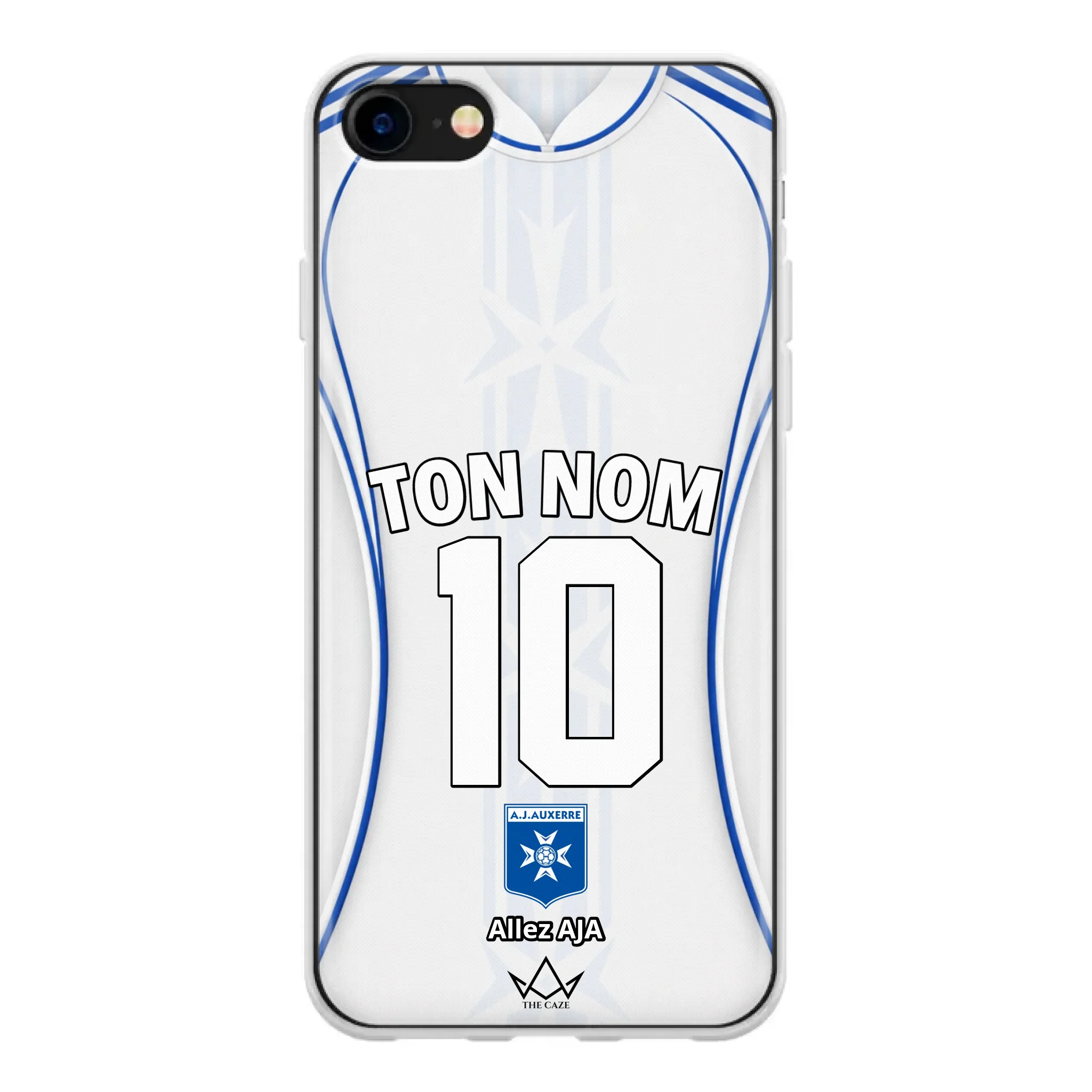 Coque iPhone personnalisée AJ Auxerre Football