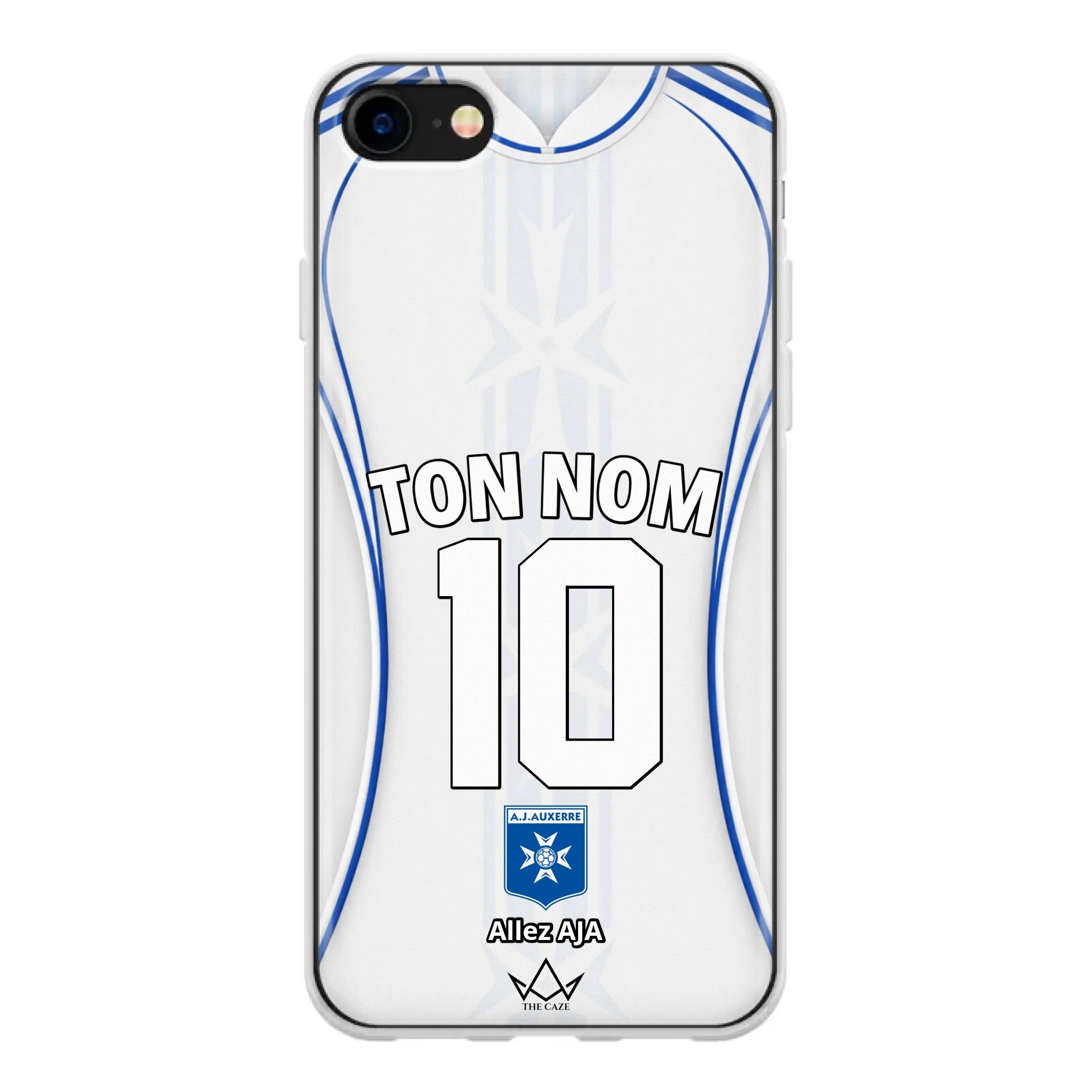 Coque iPhone personnalisée AJ Auxerre Football