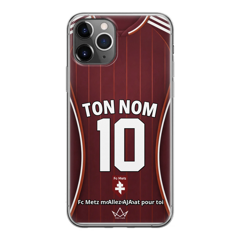 Funda de iPhone personalizada de fútbol del FC Metz