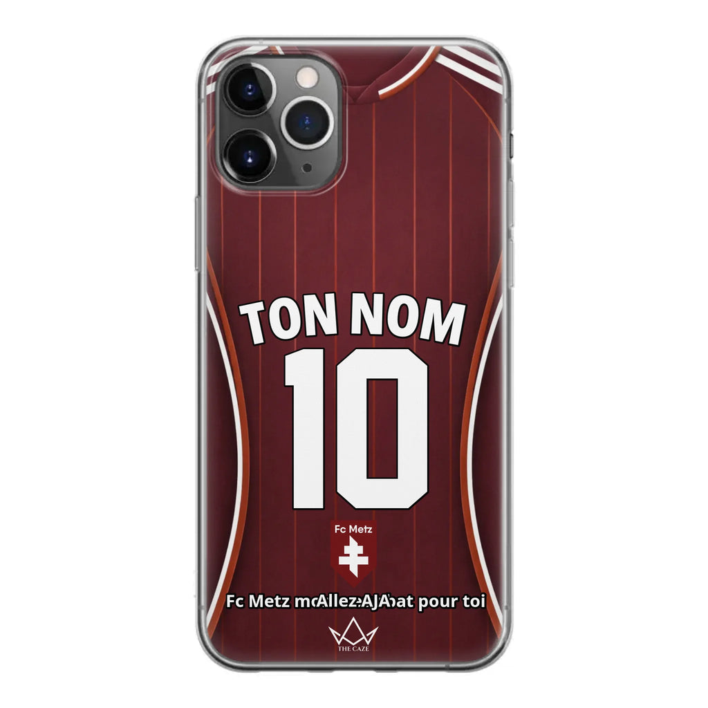 Funda de iPhone personalizada de fútbol del FC Metz