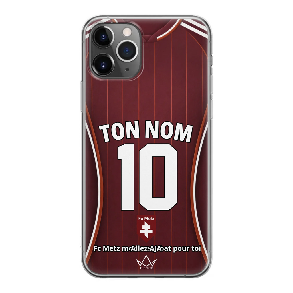 Funda de iPhone personalizada de fútbol del FC Metz