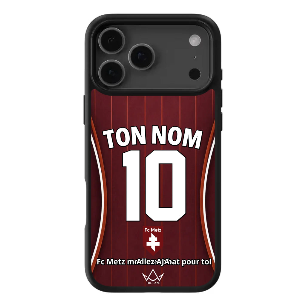 Funda de iPhone personalizada de fútbol del FC Metz