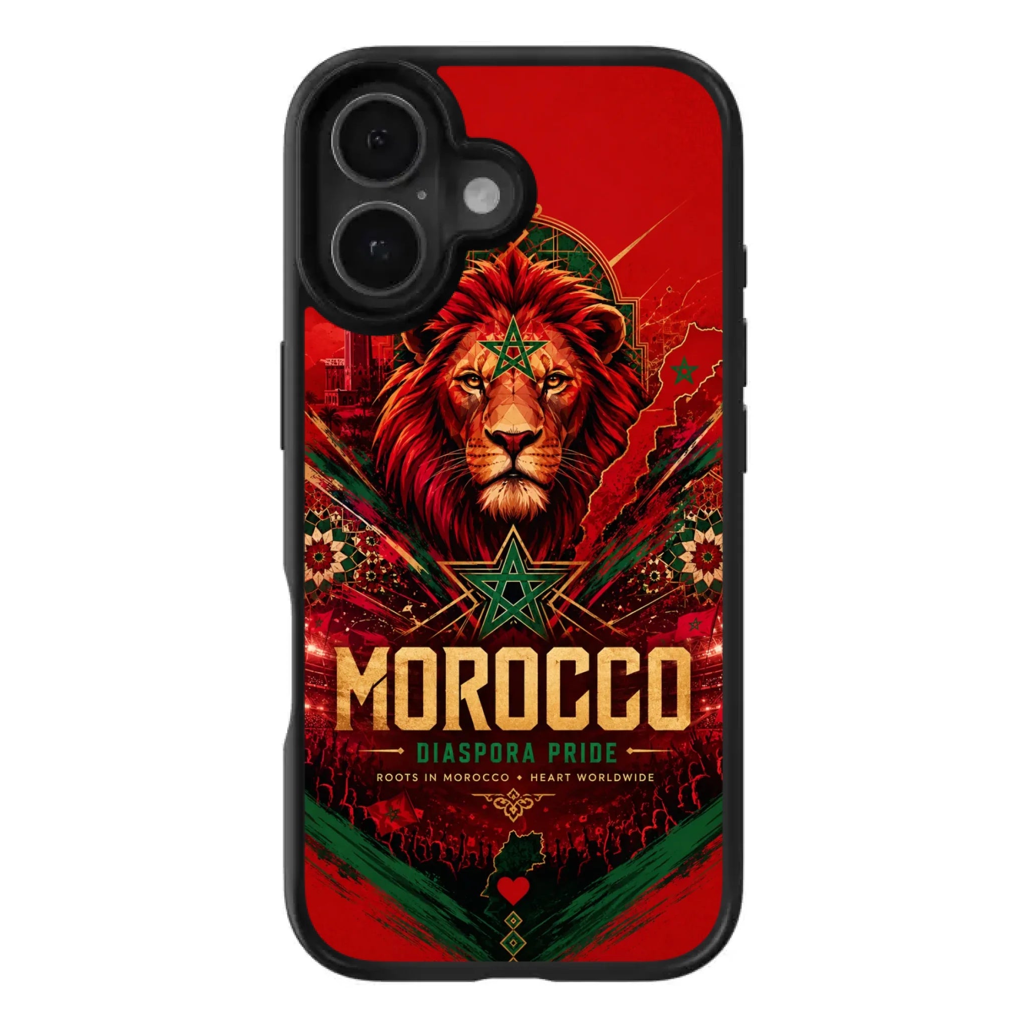 World Cup football phone case Diaspora Pride - Morocco