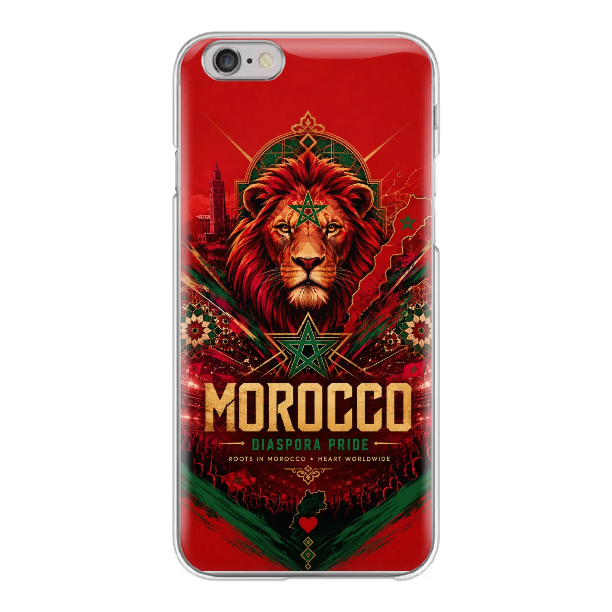 World Cup football phone case Diaspora Pride - Morocco