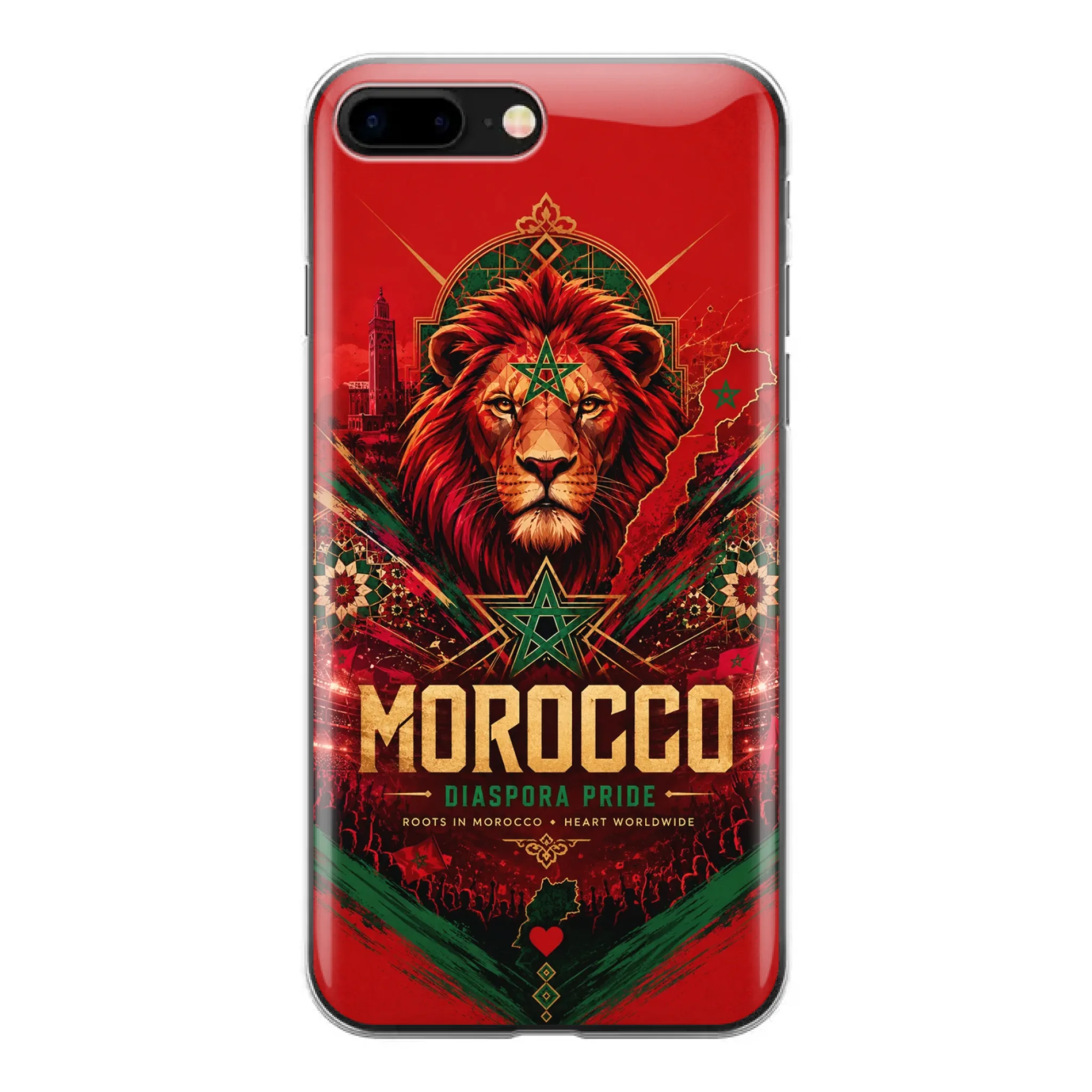 World Cup football phone case Diaspora Pride - Morocco