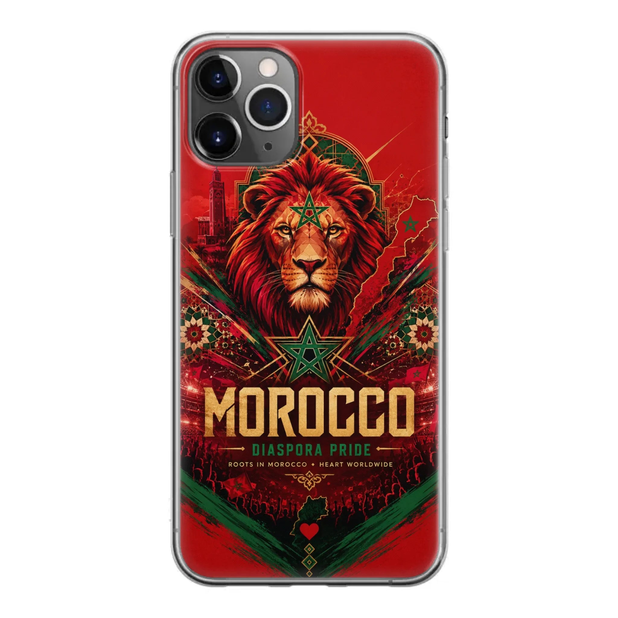 World Cup football phone case Diaspora Pride - Morocco