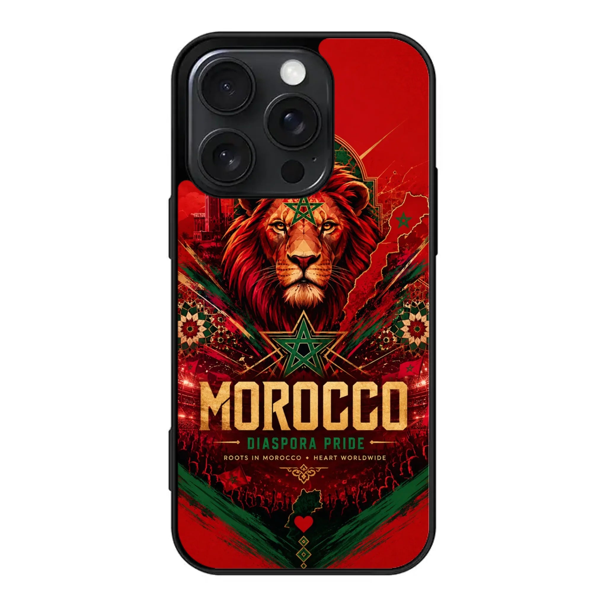 World Cup football phone case Diaspora Pride - Morocco
