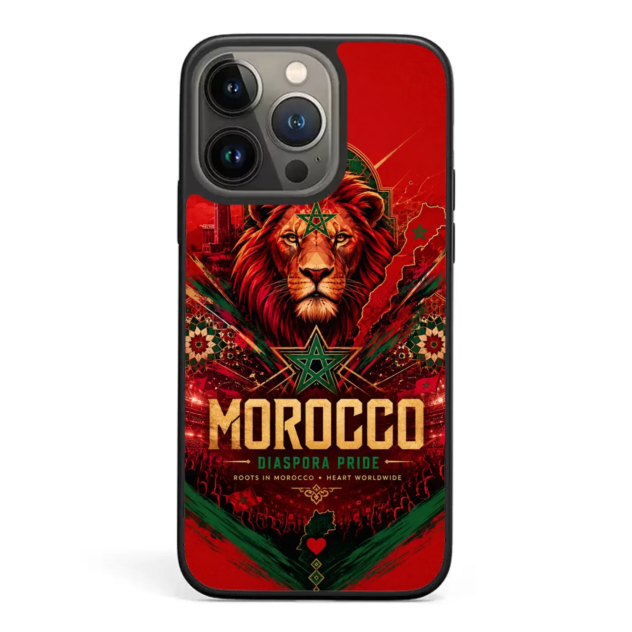 World Cup football phone case Diaspora Pride - Morocco