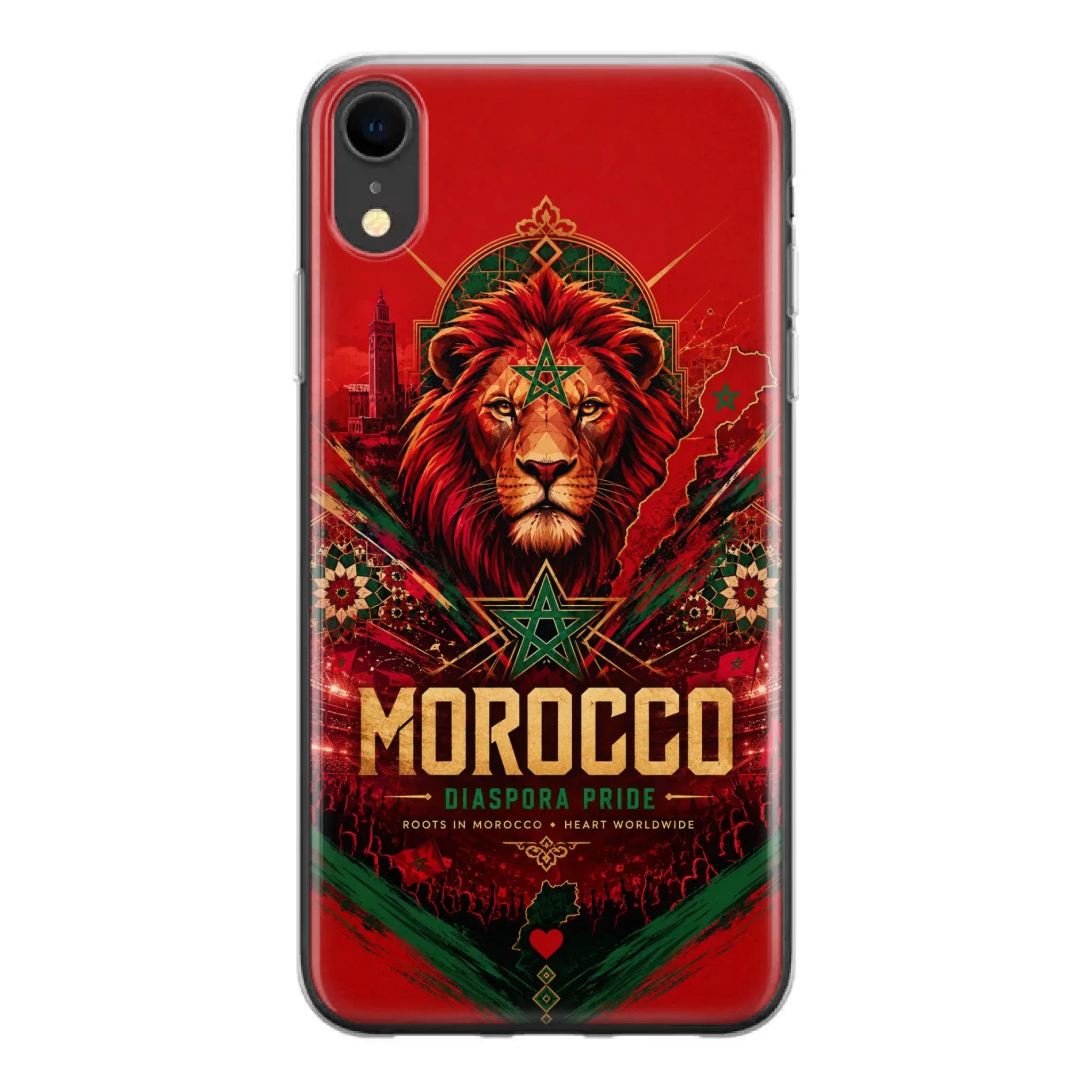 World Cup football phone case Diaspora Pride - Morocco