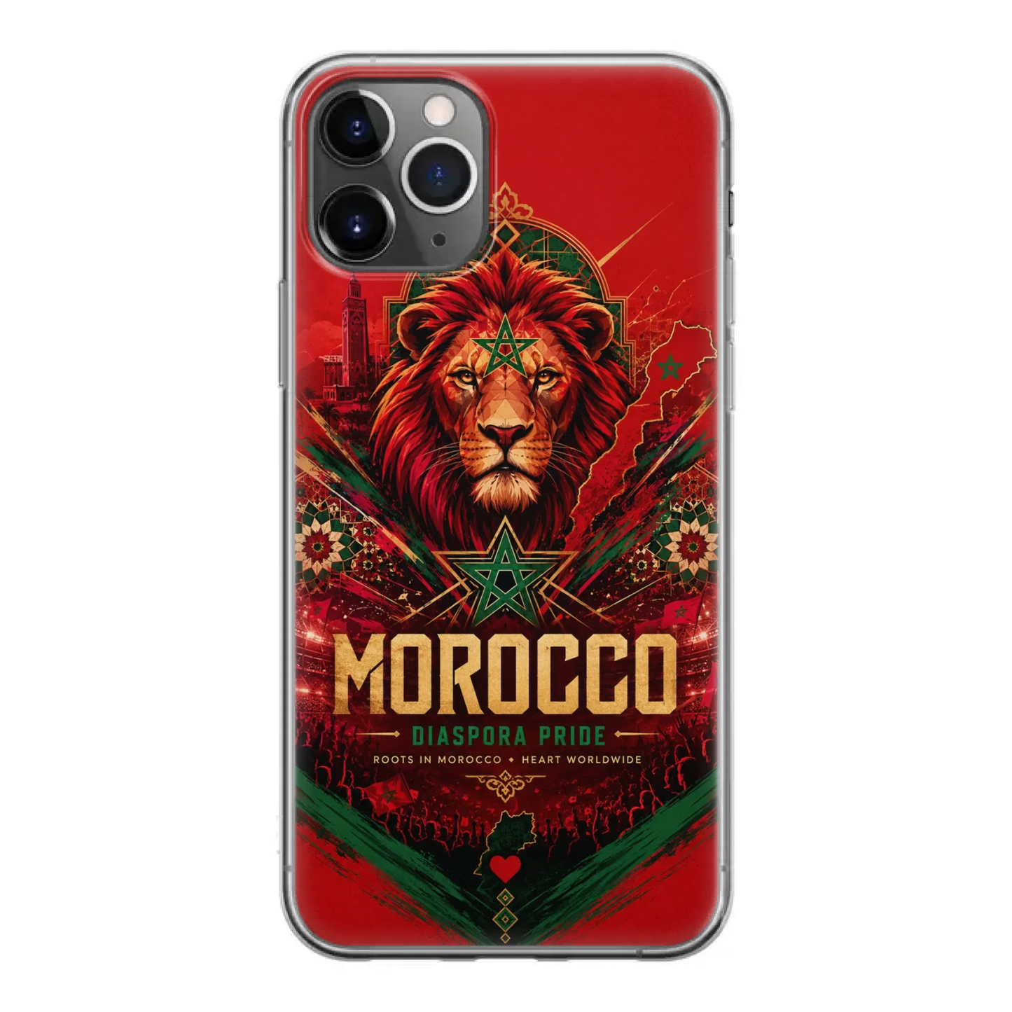Coque de téléphone football Coupe du Monde Fierté de la diaspora - Maroc