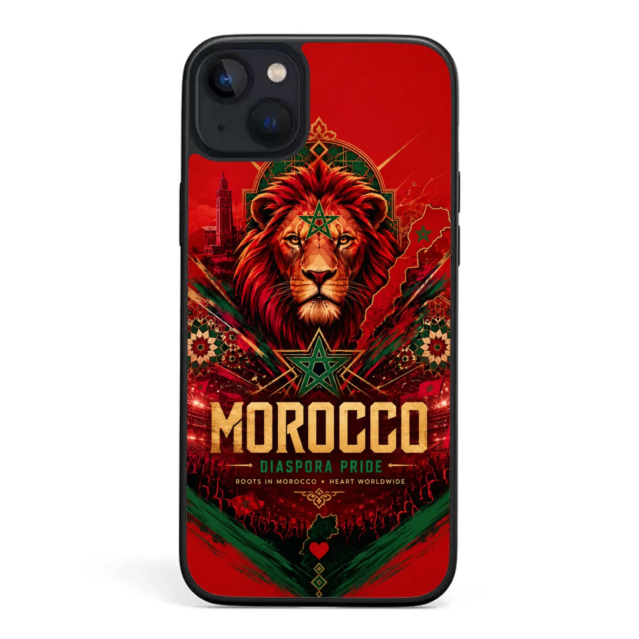 World Cup football phone case Diaspora Pride - Morocco
