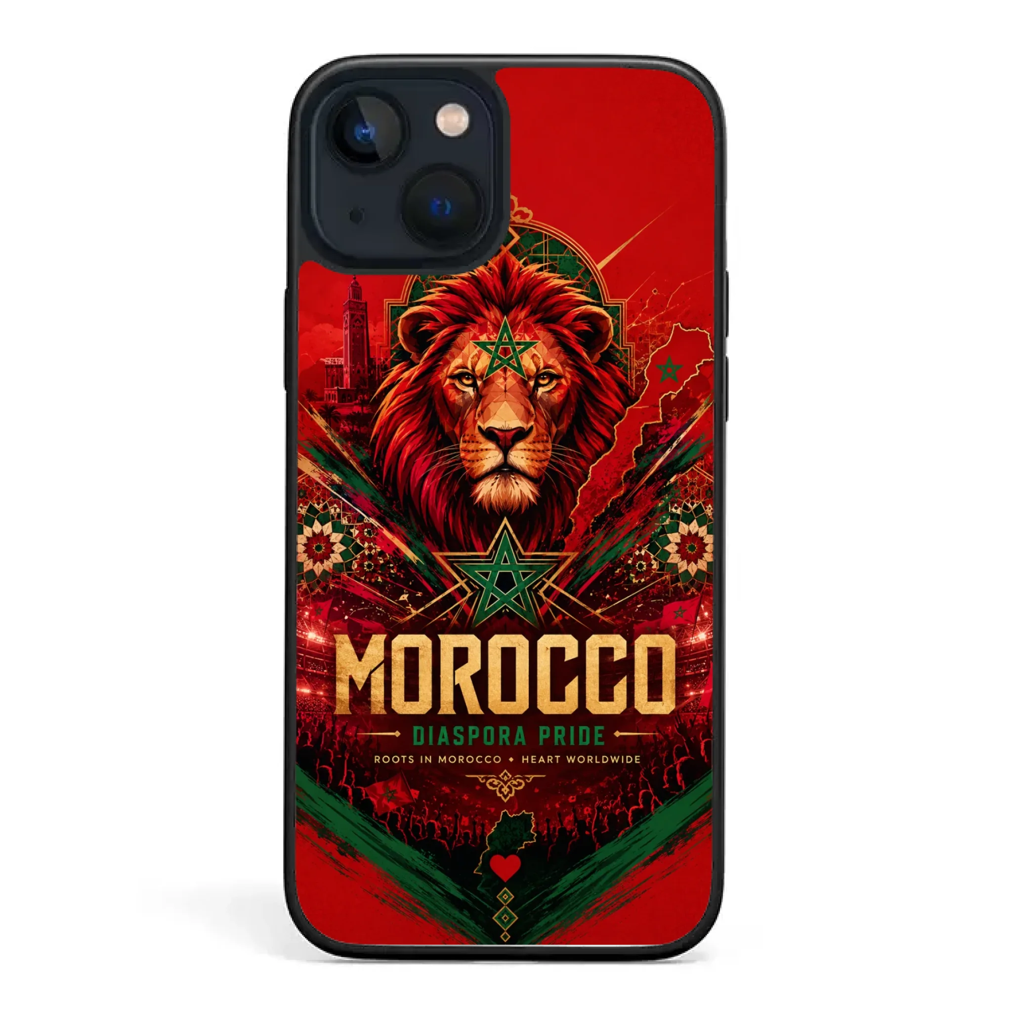 World Cup football phone case Diaspora Pride - Morocco