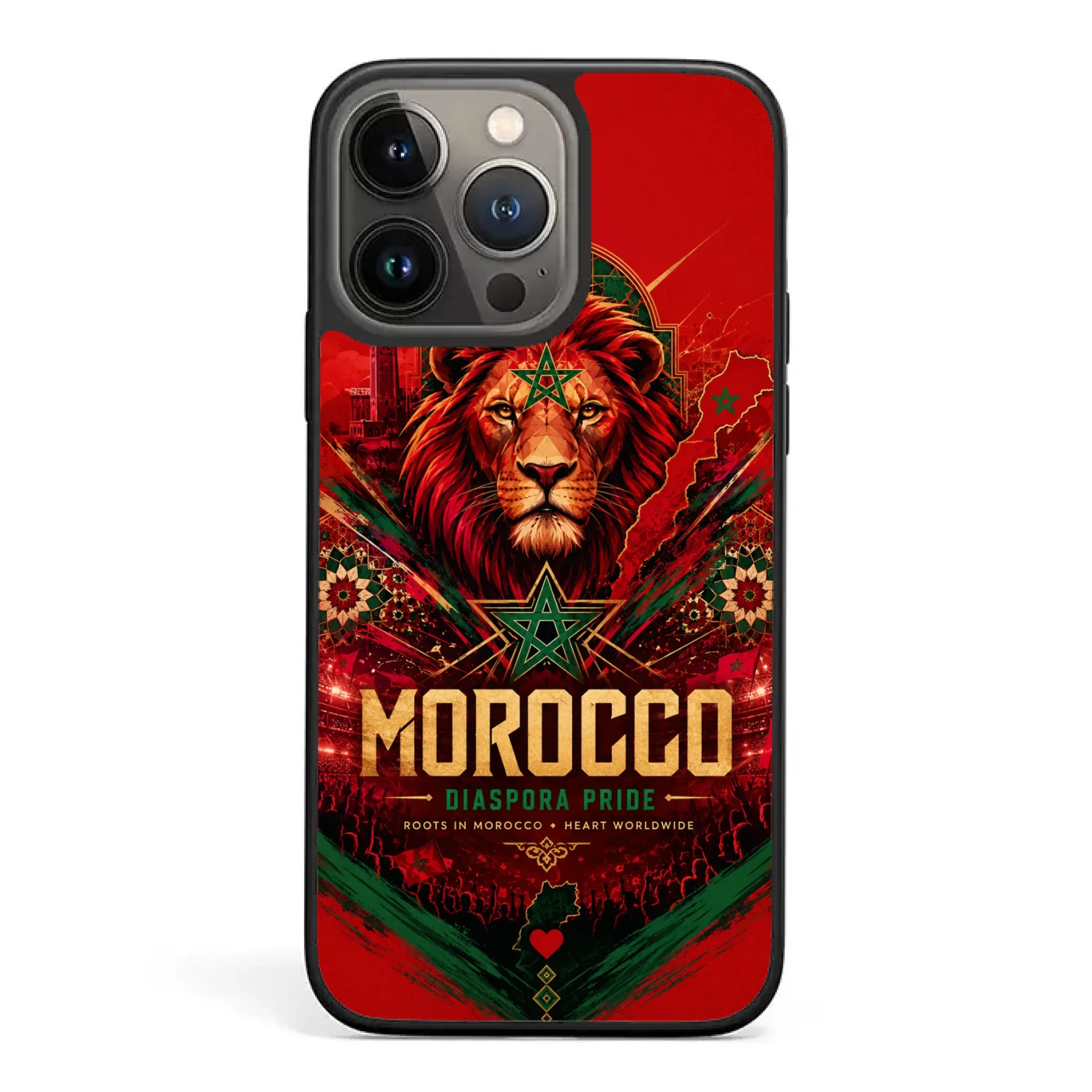 World Cup football phone case Diaspora Pride - Morocco