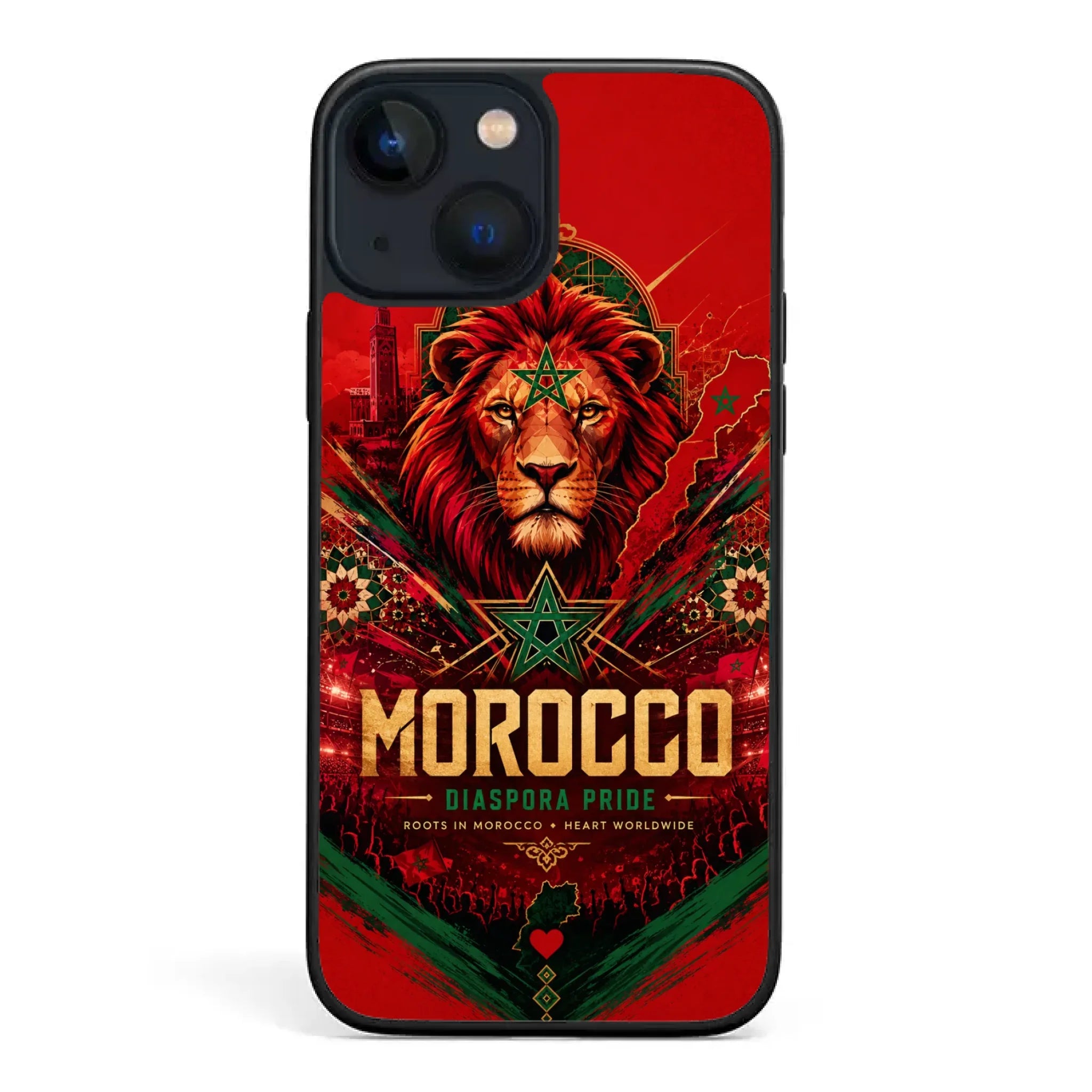 World Cup football phone case Diaspora Pride - Morocco