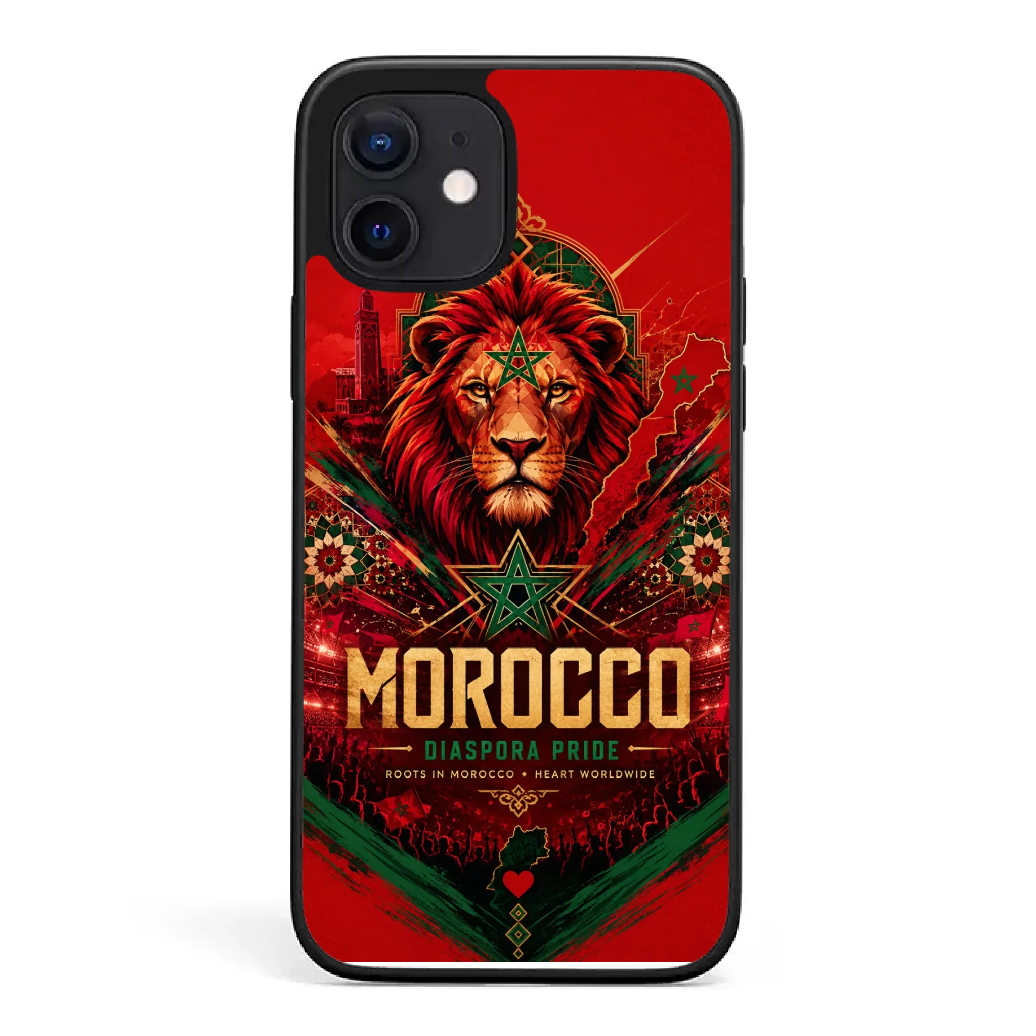 World Cup football phone case Diaspora Pride - Morocco