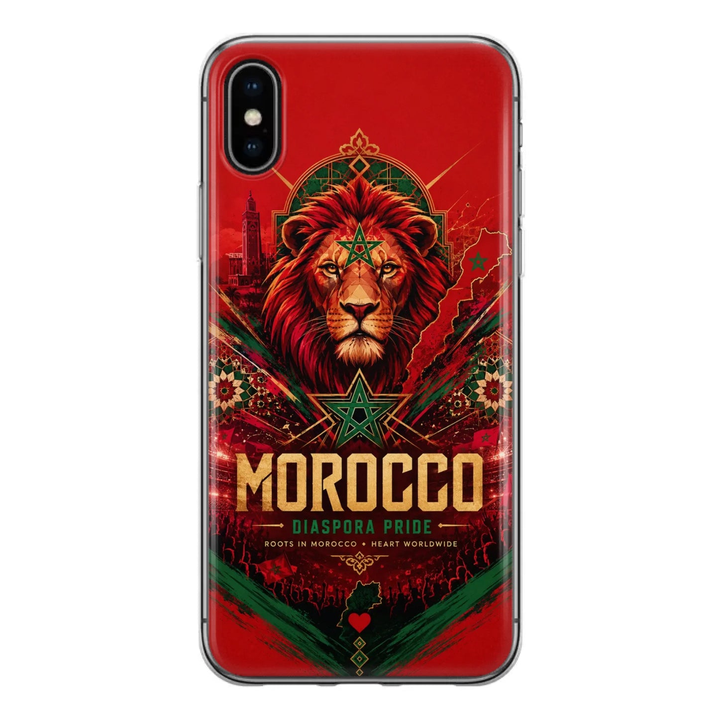 Coque de téléphone football Coupe du Monde Fierté de la diaspora - Maroc