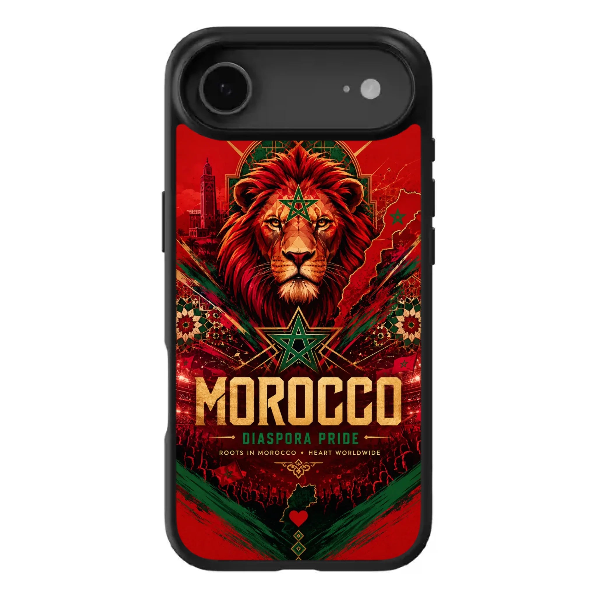 World Cup football phone case Diaspora Pride - Morocco
