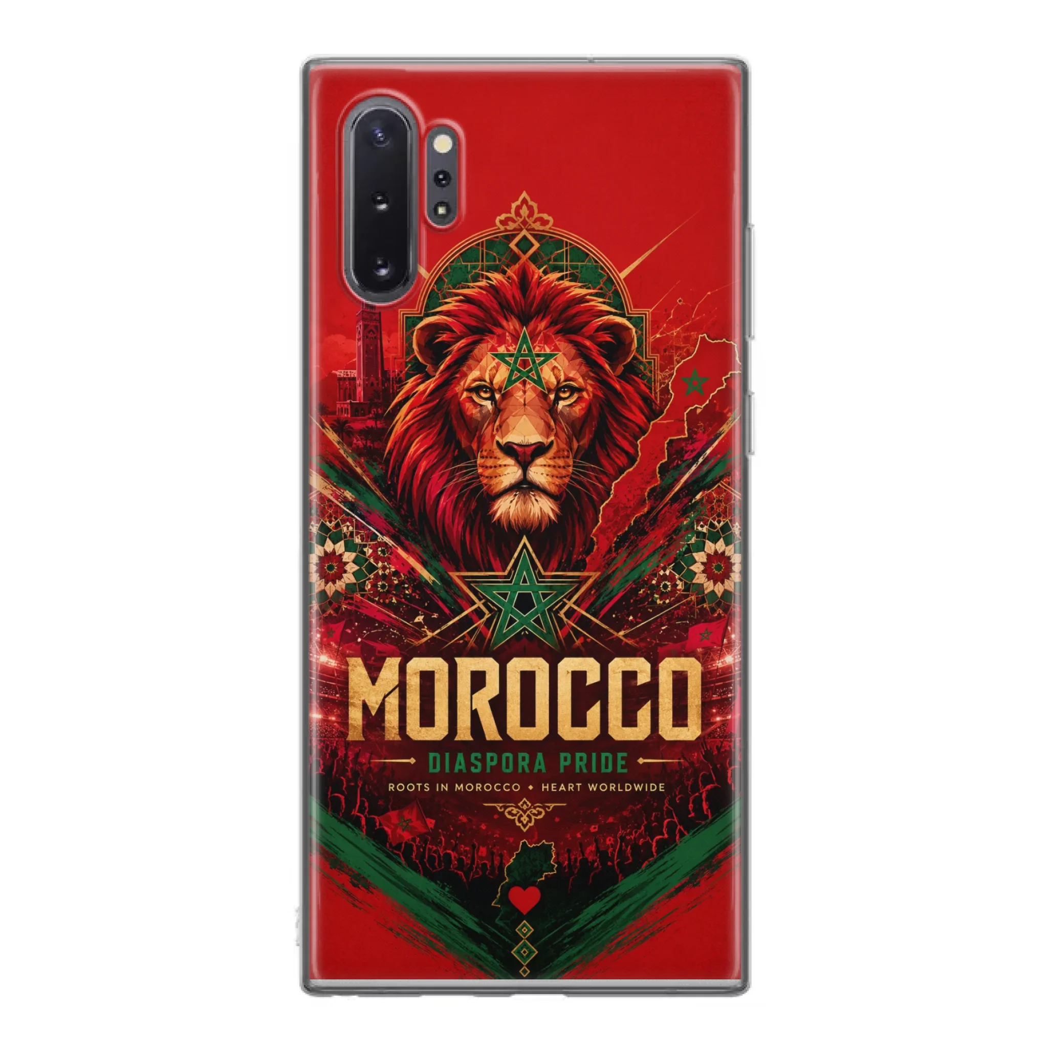World Cup football phone case Diaspora Pride - Morocco