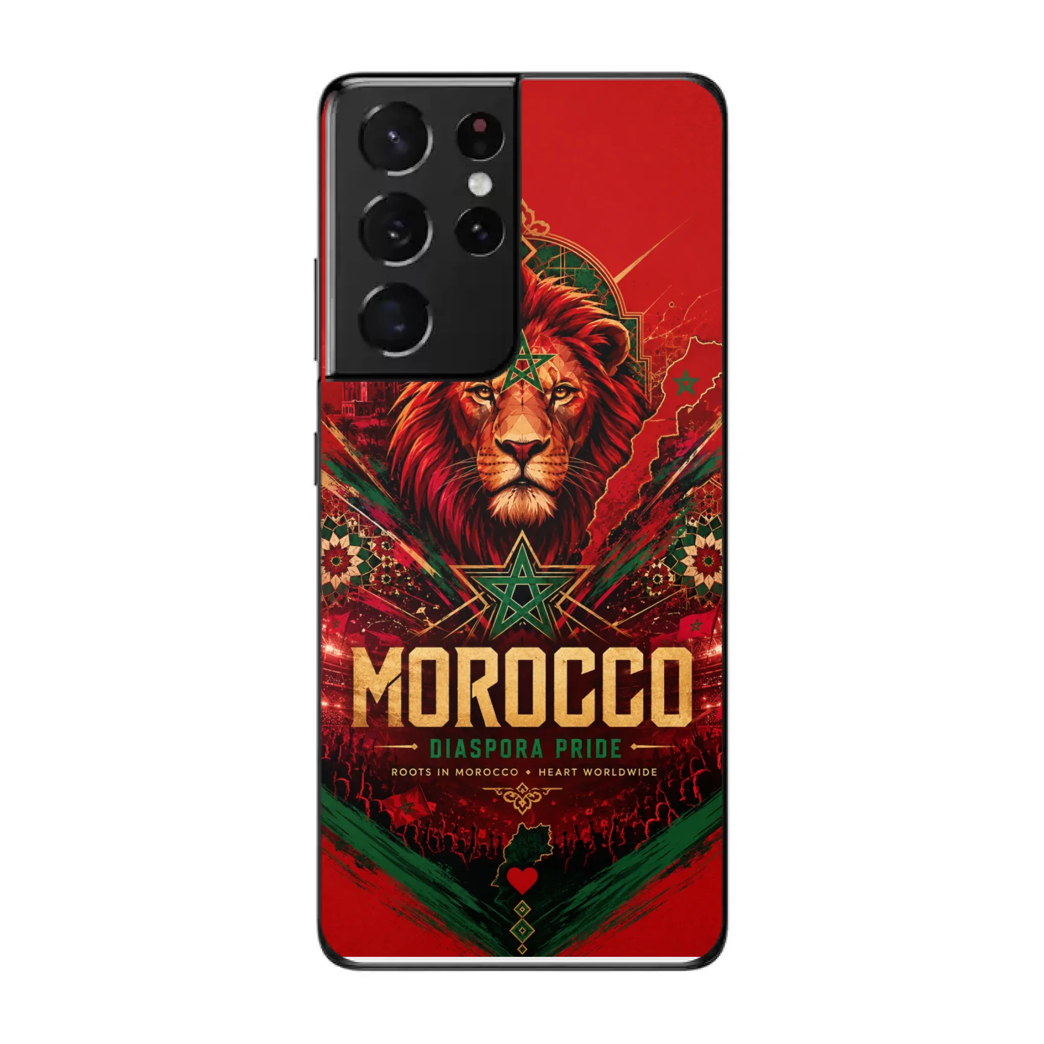 World Cup football phone case Diaspora Pride - Morocco