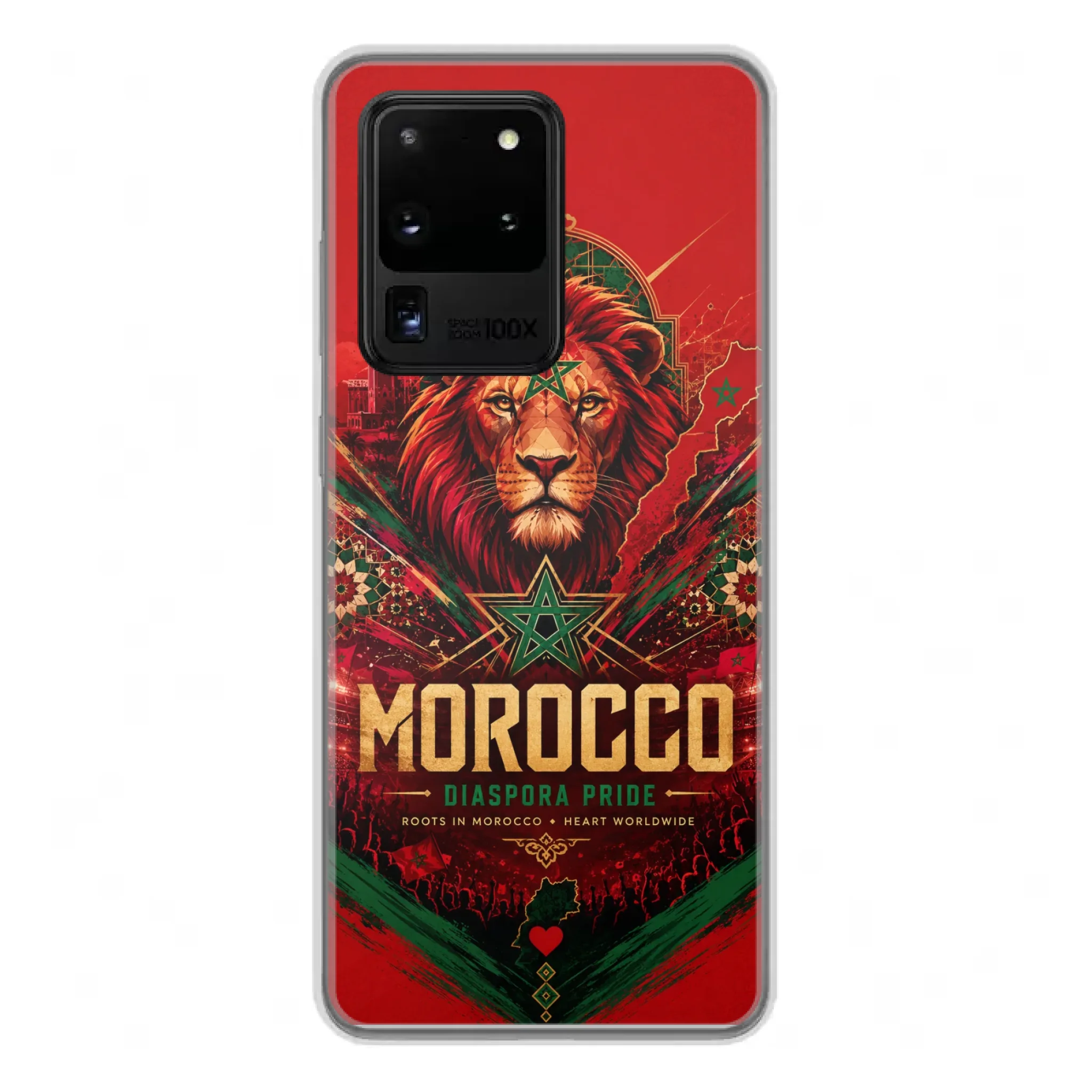 World Cup football phone case Diaspora Pride - Morocco