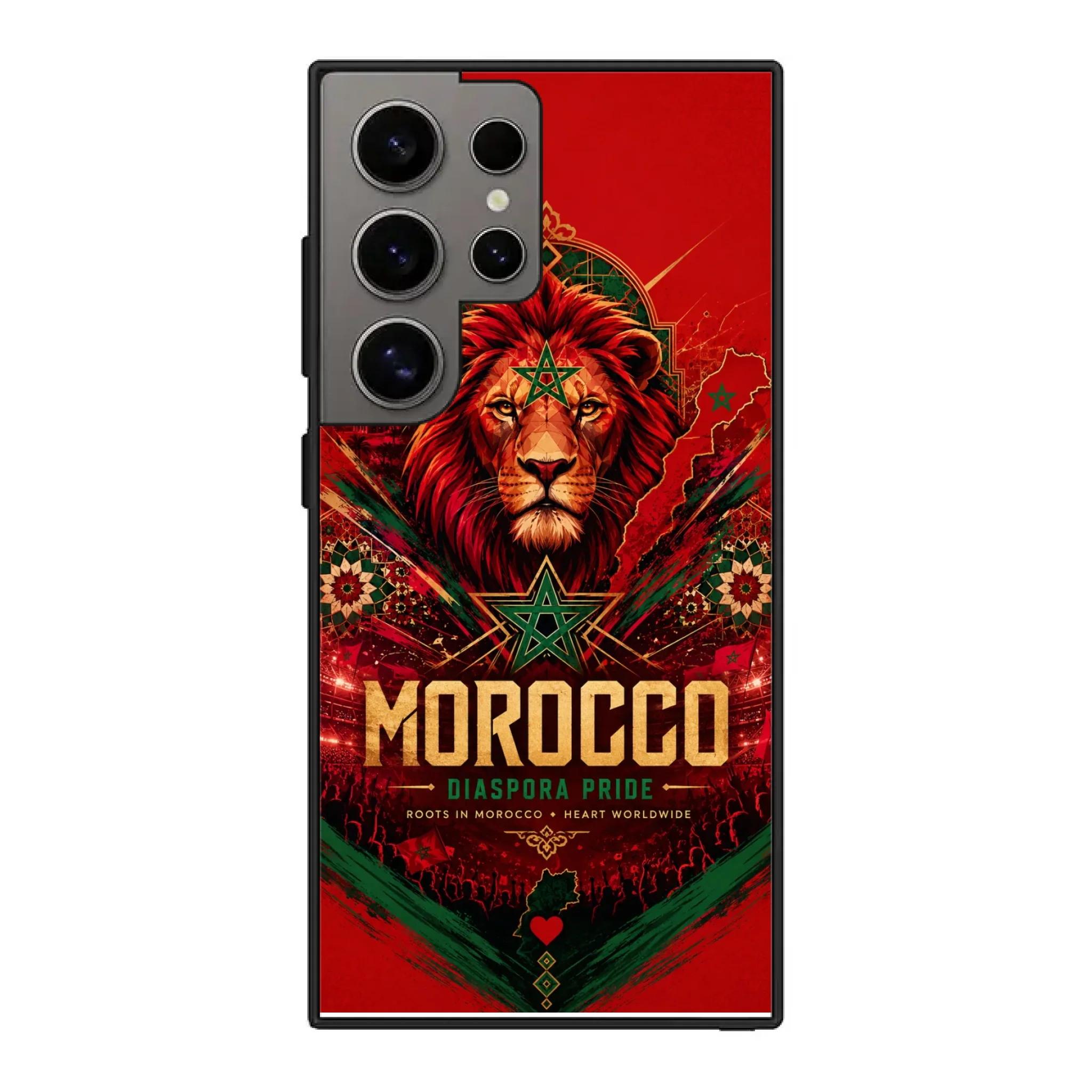 World Cup football phone case Diaspora Pride - Morocco