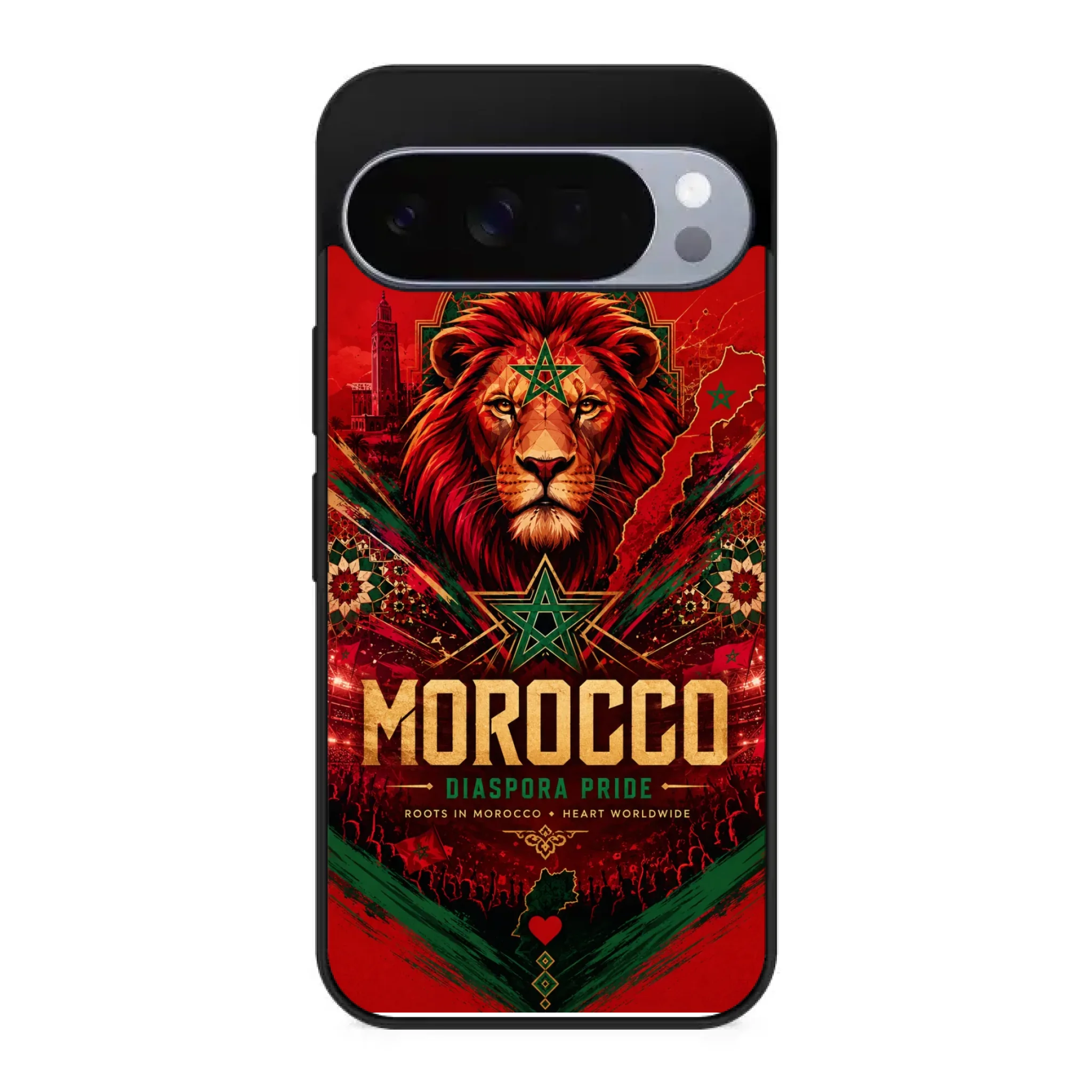 World Cup football phone case Diaspora Pride - Morocco