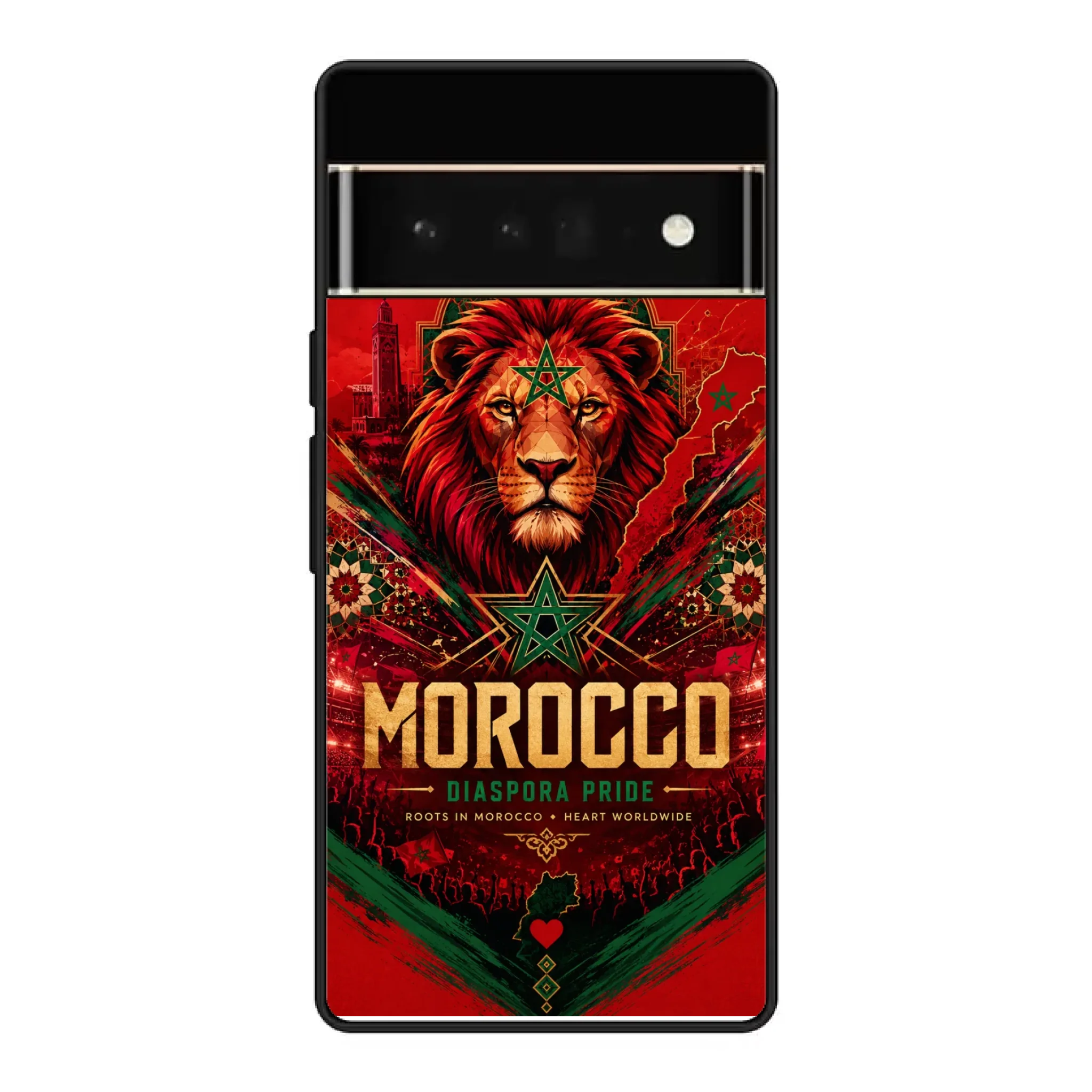 World Cup football phone case Diaspora Pride - Morocco