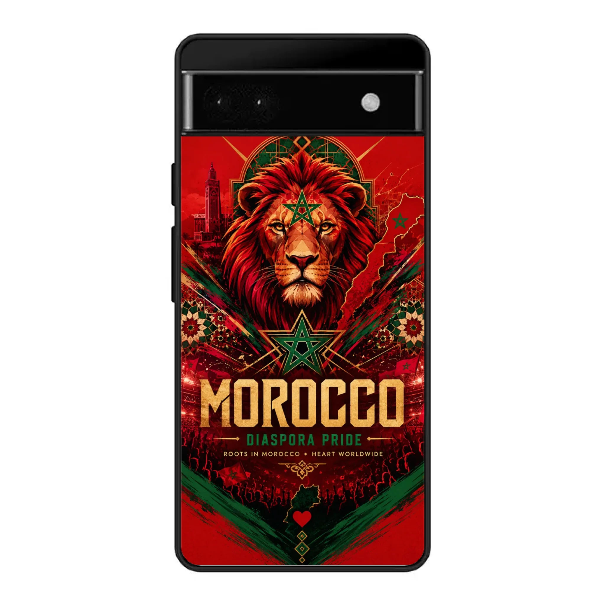 World Cup football phone case Diaspora Pride - Morocco