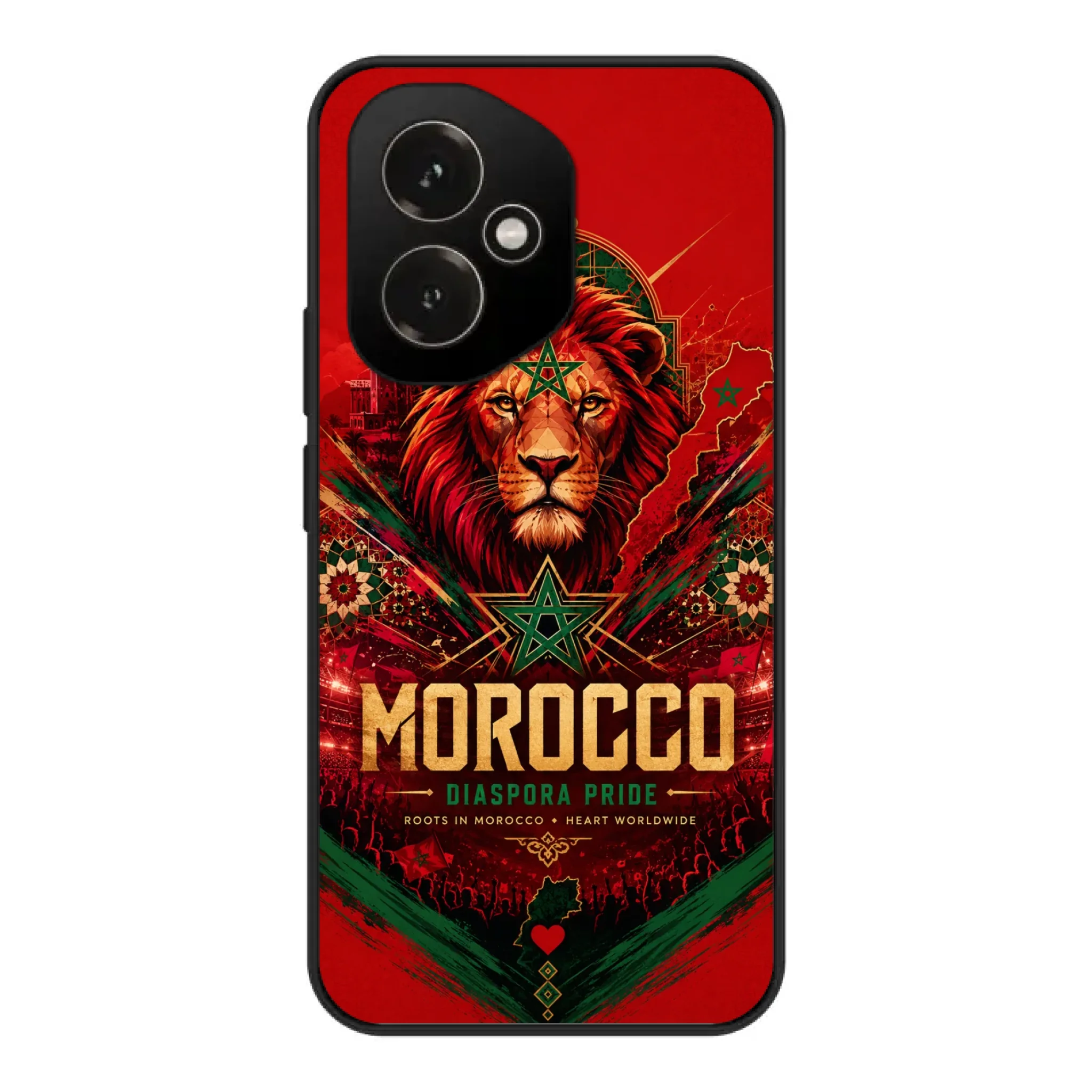 World Cup football phone case Diaspora Pride - Morocco