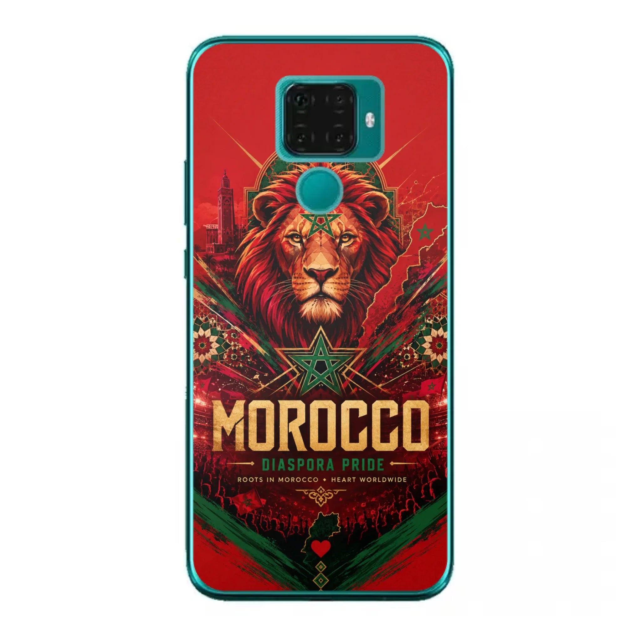 World Cup football phone case Diaspora Pride - Morocco