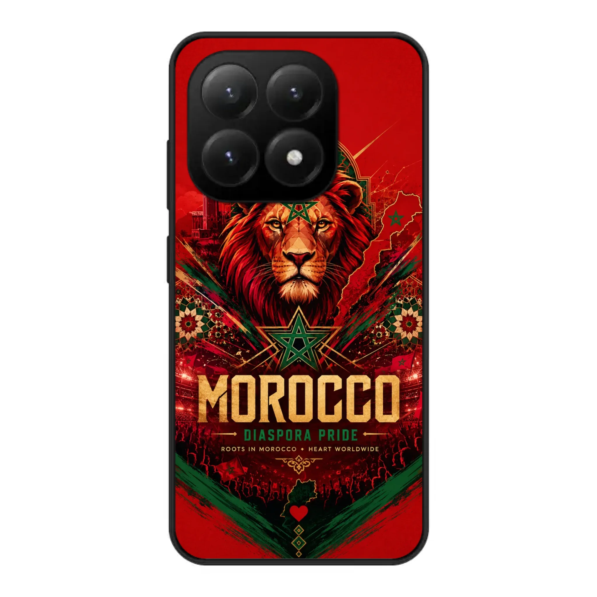 World Cup football phone case Diaspora Pride - Morocco