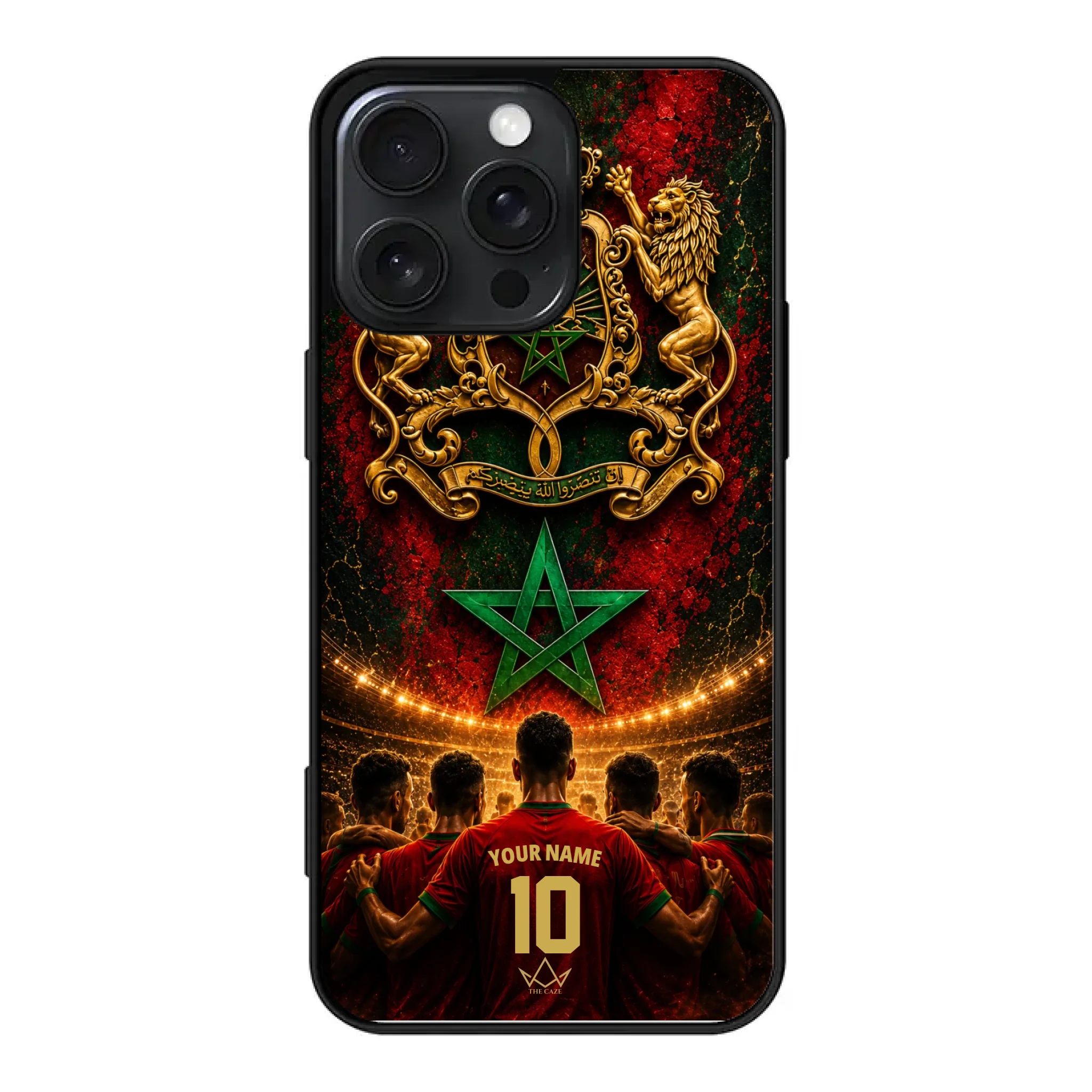 Custom World Cup football phone case Diaspora Pride- Morocco