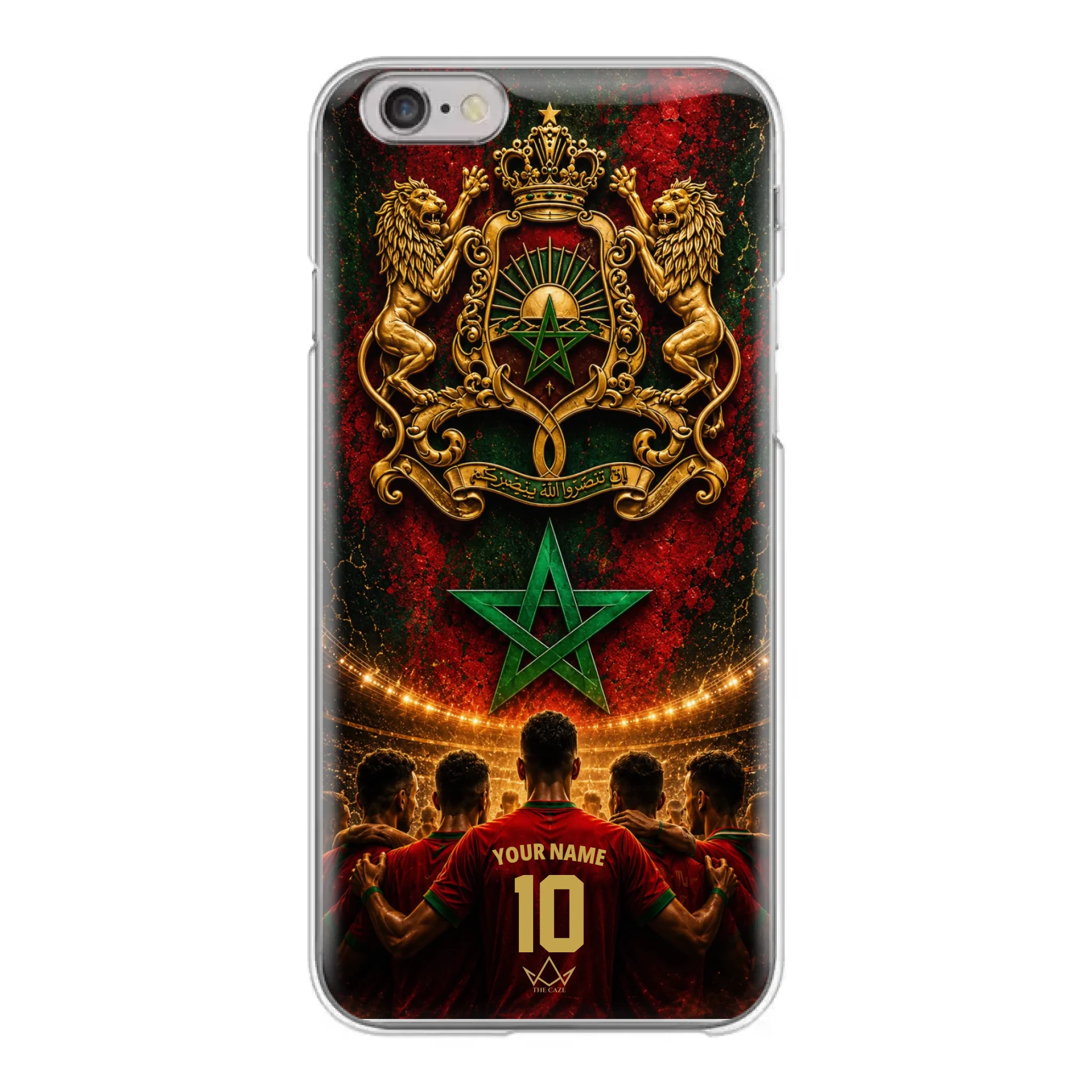 Custom World Cup football phone case Diaspora Pride- Morocco